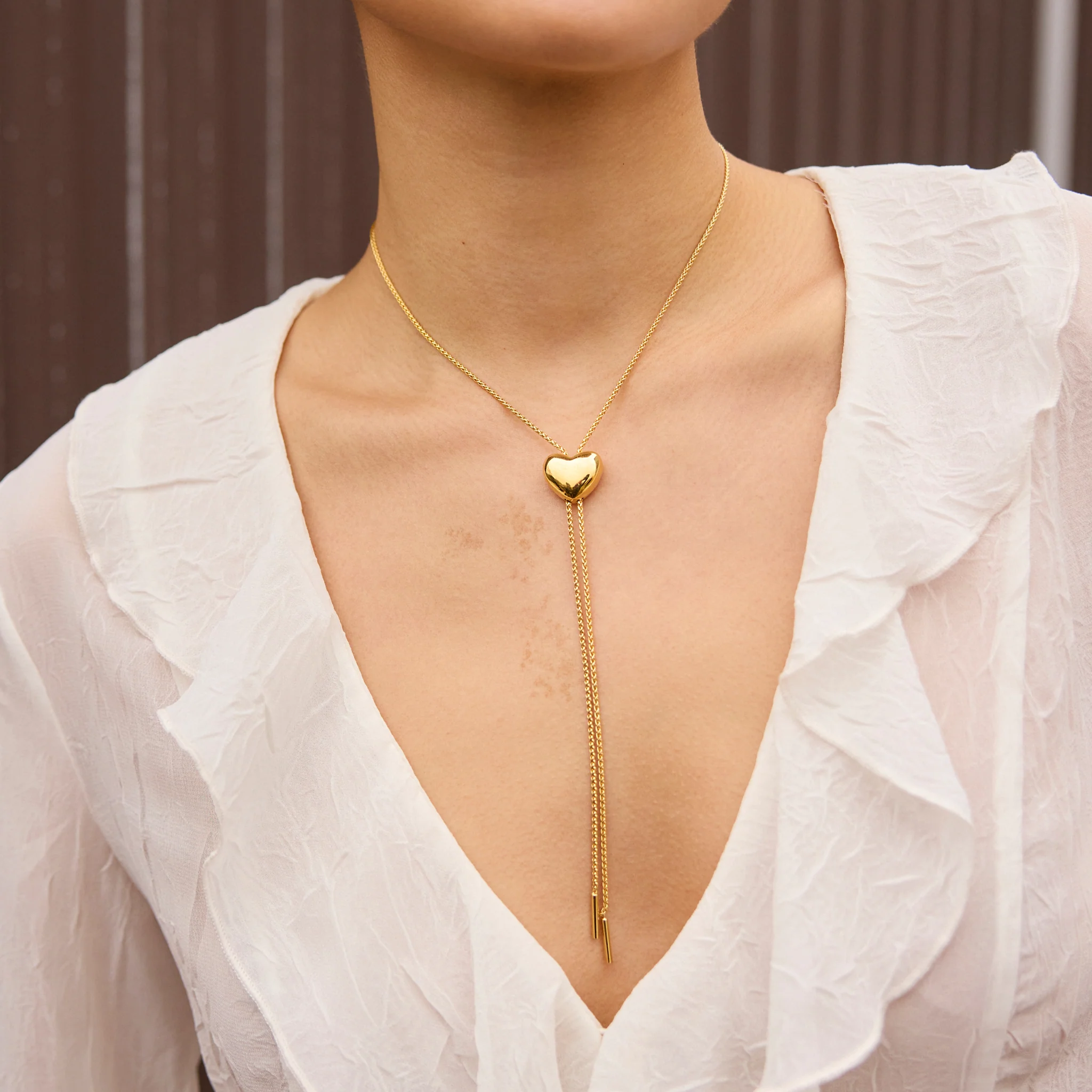 Puffy Heart Bolo Tie