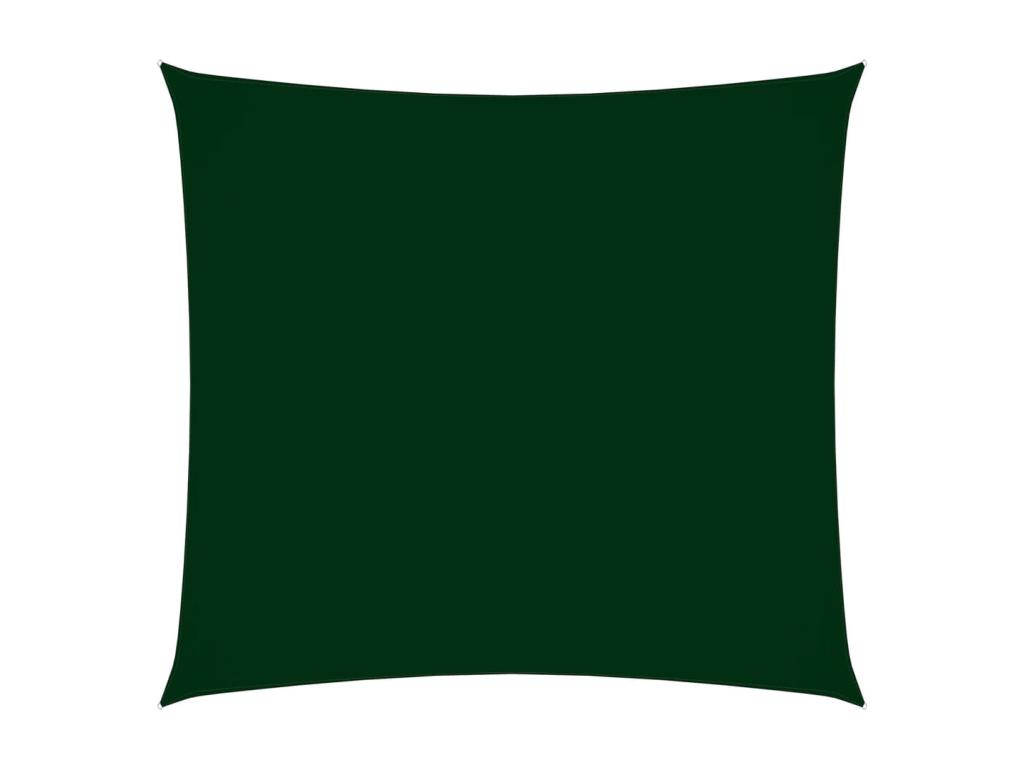 Vela parasol cuadrada tela oxford 3,6x3,6 m verde oscuro