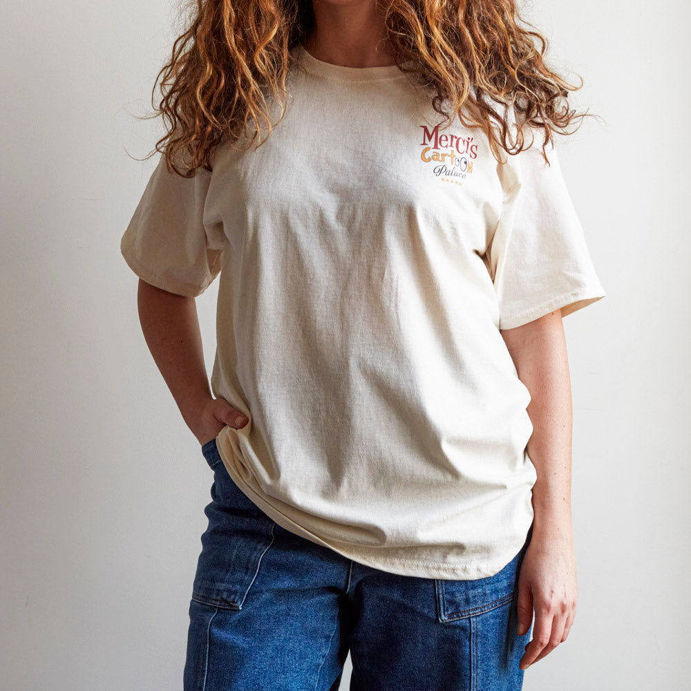 Merci - T-Shirt Cartoon Palace - Ecru