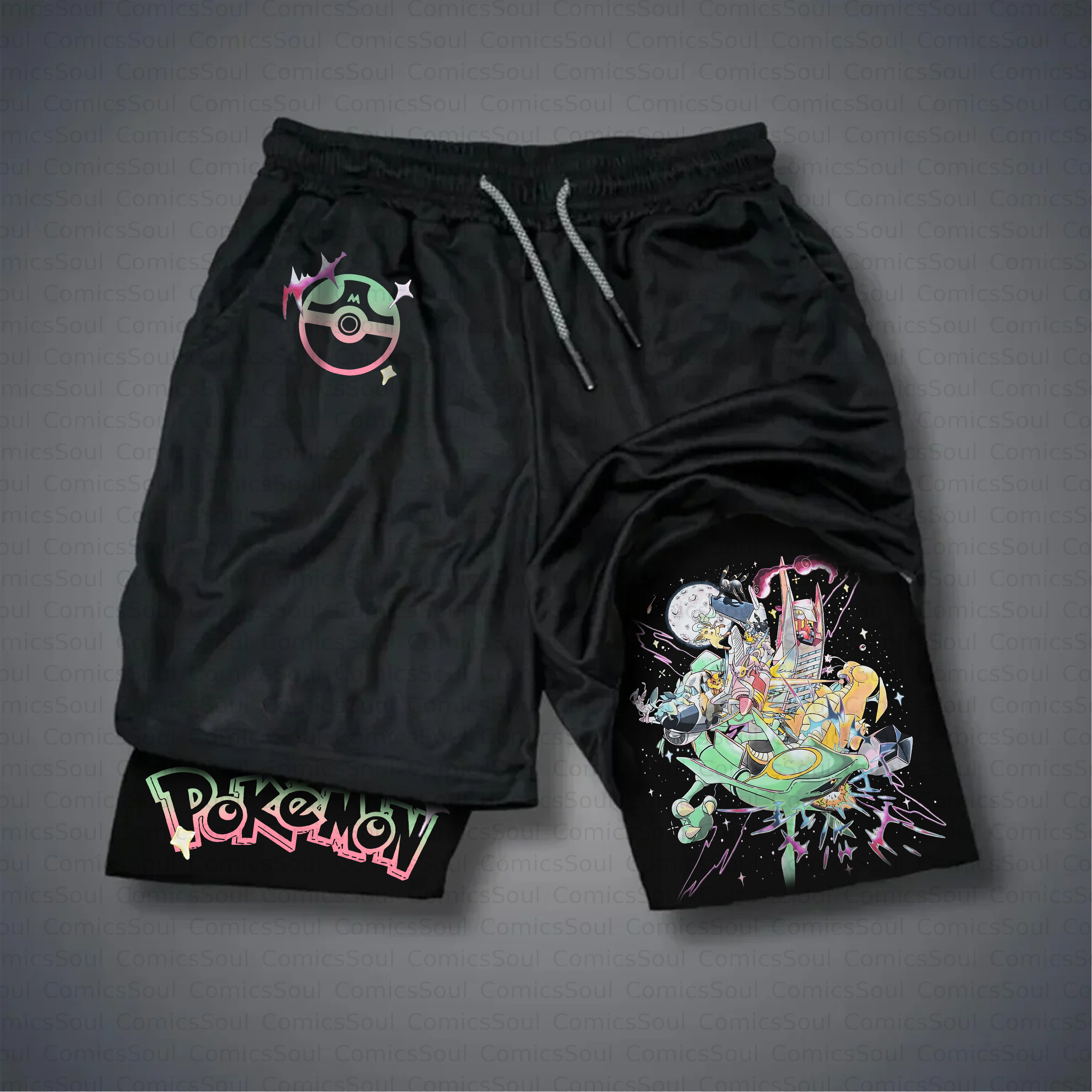 Unisex Casual Anime Style Shorts