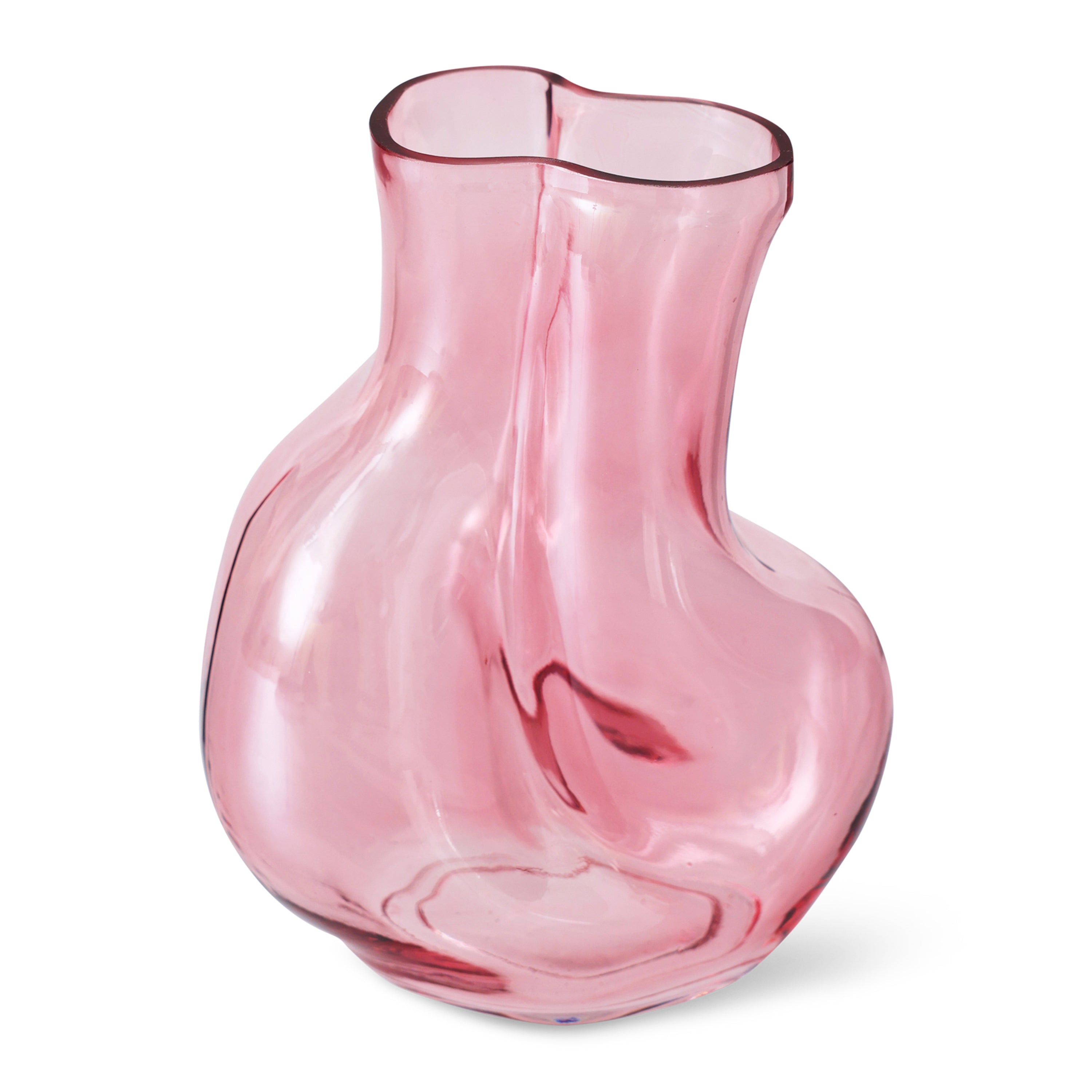HKliving Gleam Glass Vaas Medium - Rose
