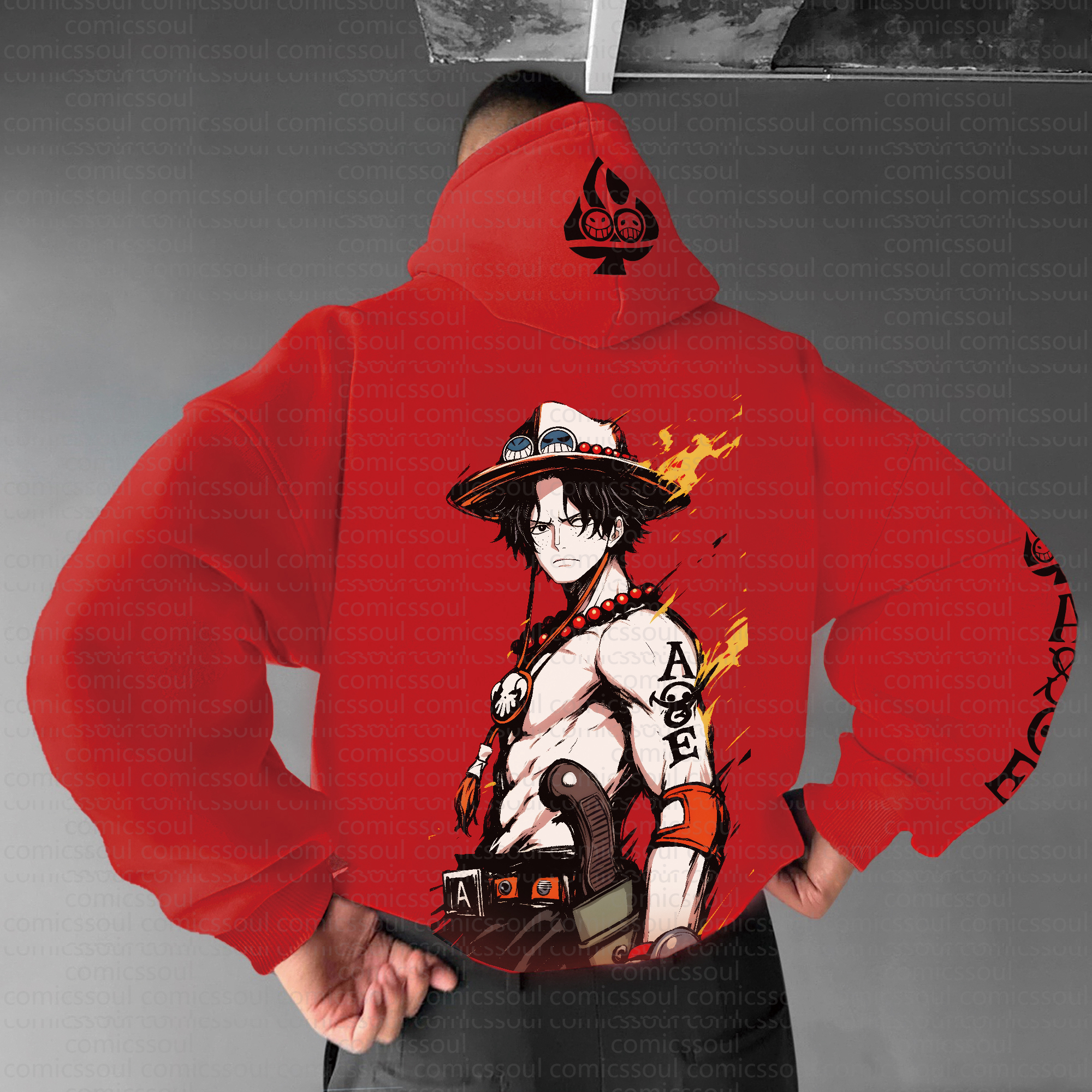 Unisex Anime Graphic Streetwear Vintage Hoodie丨Comicssoul