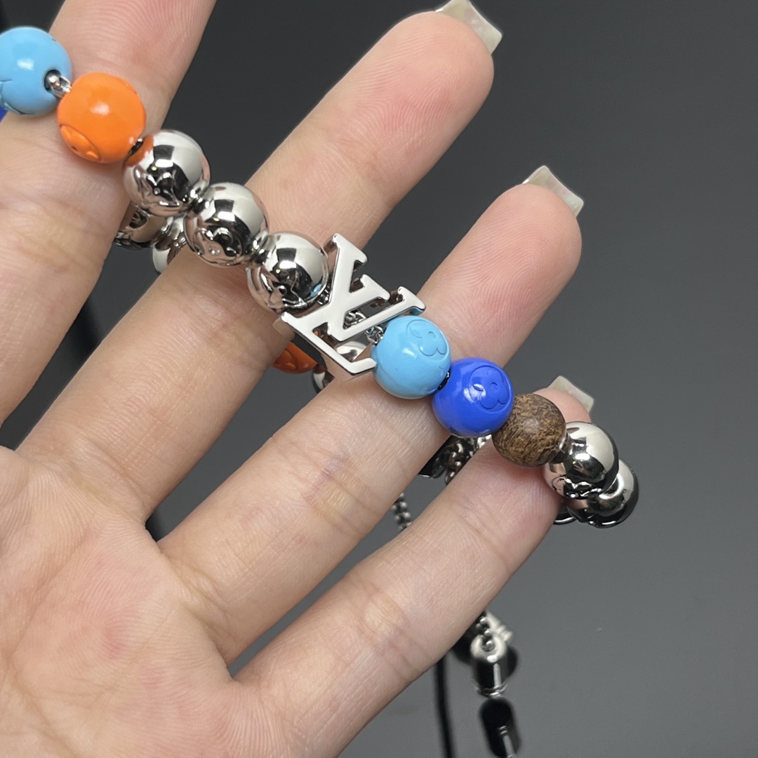 Louis Vuitton Chain Pullable LV Surfin' Beads Bracelet - Original Replica Club