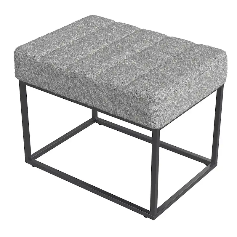 HomePop Theodore Upholstered Ottoman
