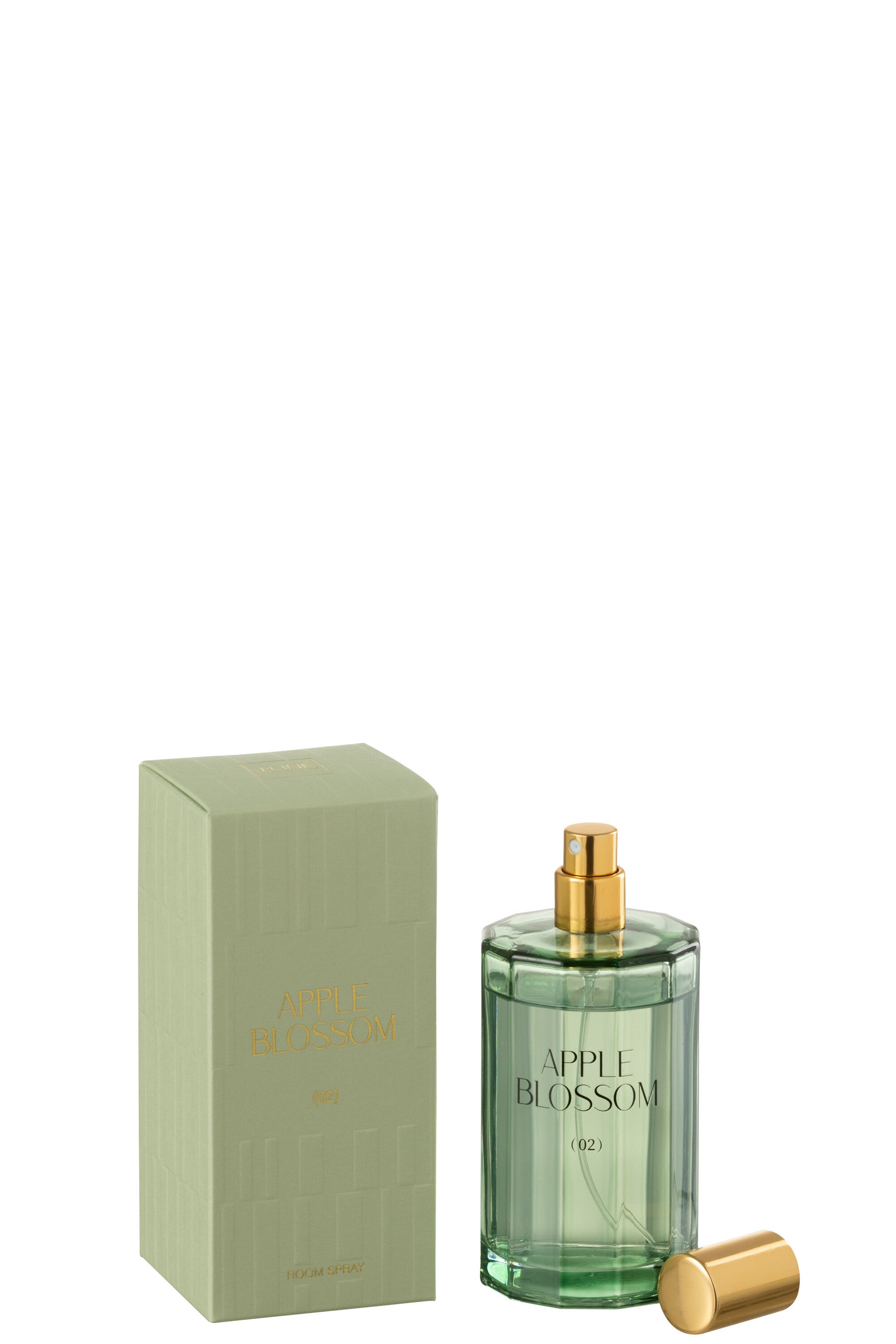 J-Line huisparfum Apple Blossom - glas - groen