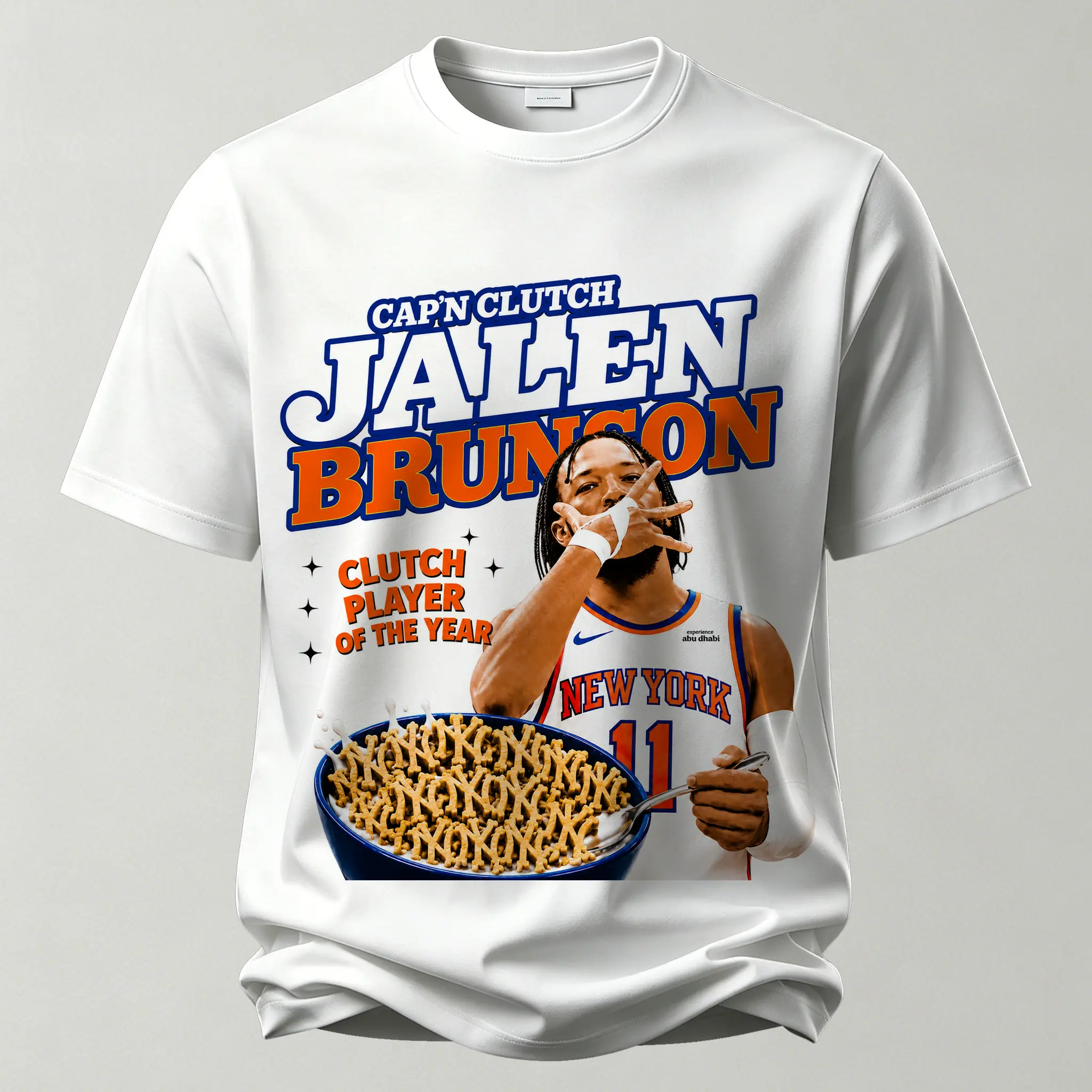 Retro Cereal Box Style Graphic Printed Unisex Oversized T-shirt