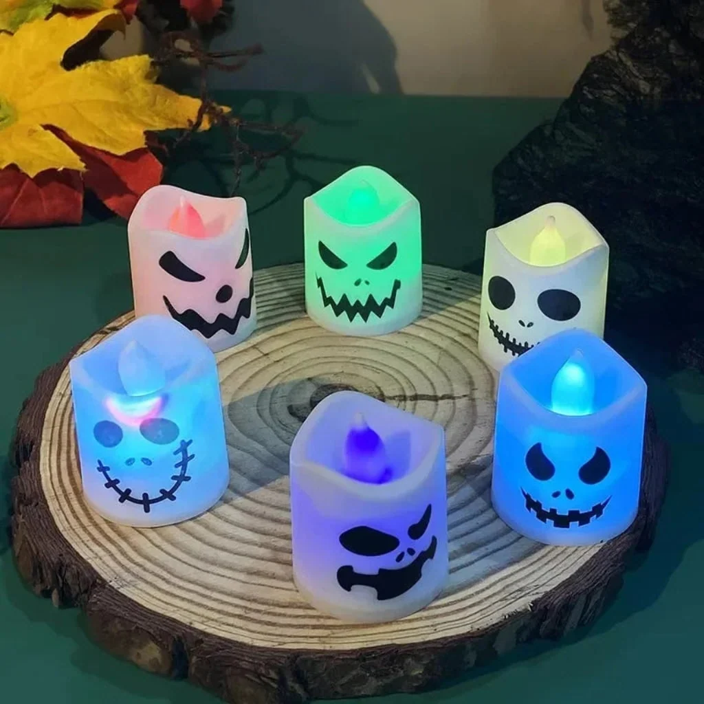 Halloween Decoration LED Pumpkin Tea Light Candle Set - Image 3 Halloween Decoration LED Pumpkin Tea Light Candle Set - Image 3