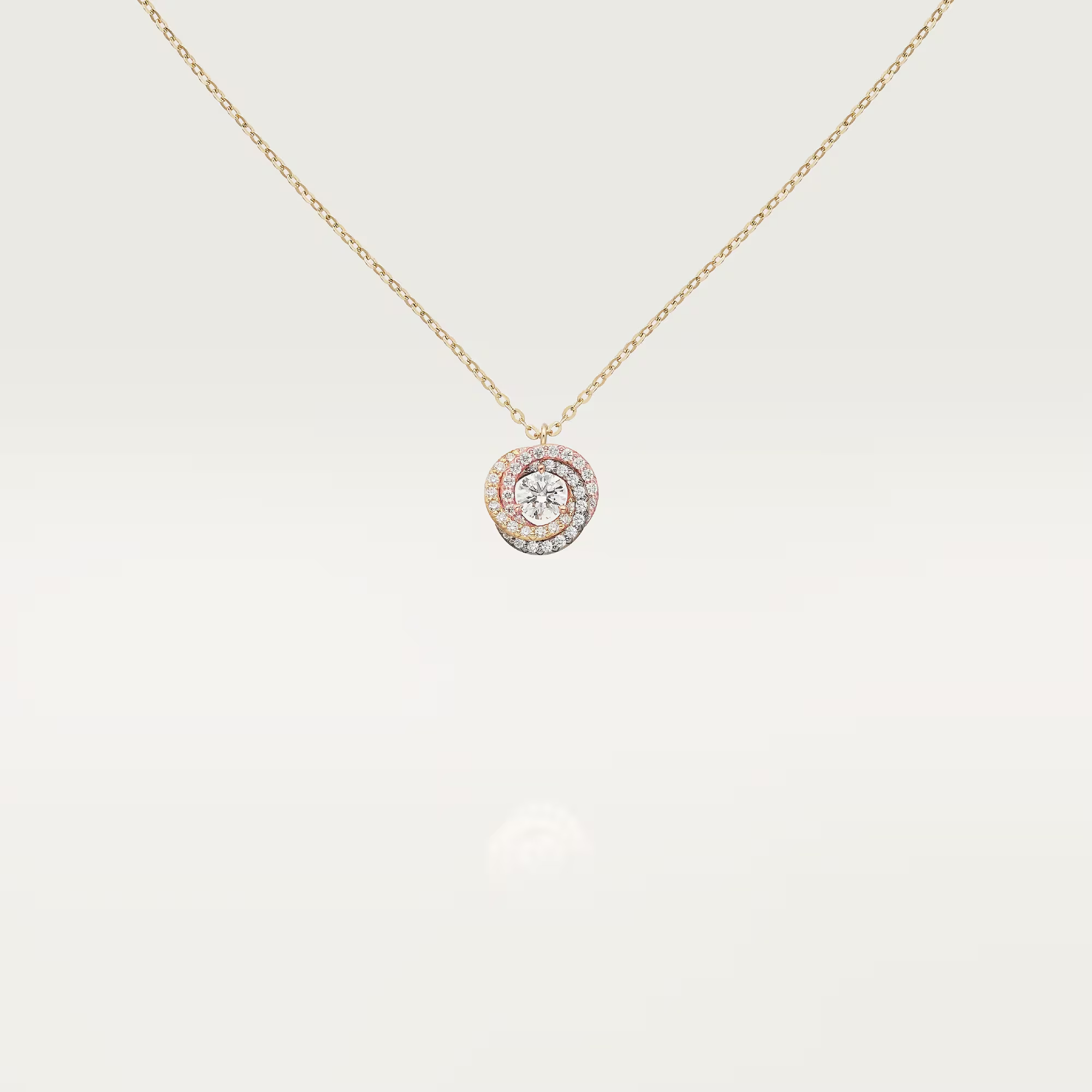Cartier Full Diamond Paved Trinity Pendant Necklace - Original Replica Club