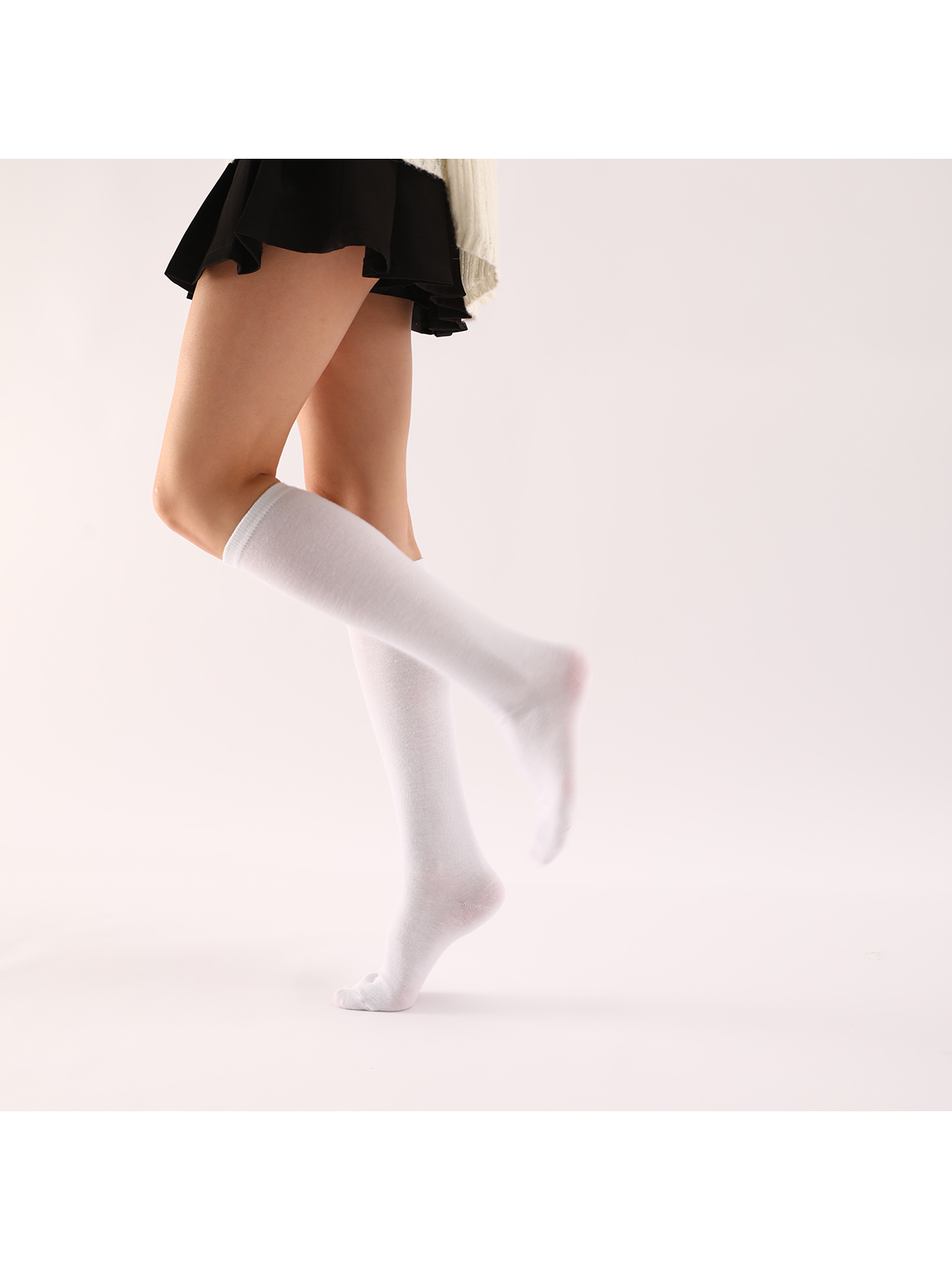 Solid Over The Calf Socks