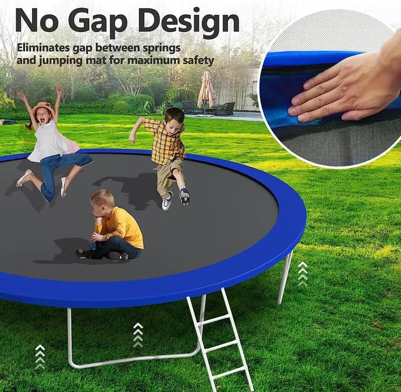 Trampoline With Enclosure Net And Adjustable Basketball Hoop - 8ft, 10ft, 12ft, 14ft, 15ft, 16ft - Image 5 Trampoline With Enclosure Net And Adjustable Basketball Hoop - 8ft, 10ft, 12ft, 14ft, 15ft, 16ft - Image 5