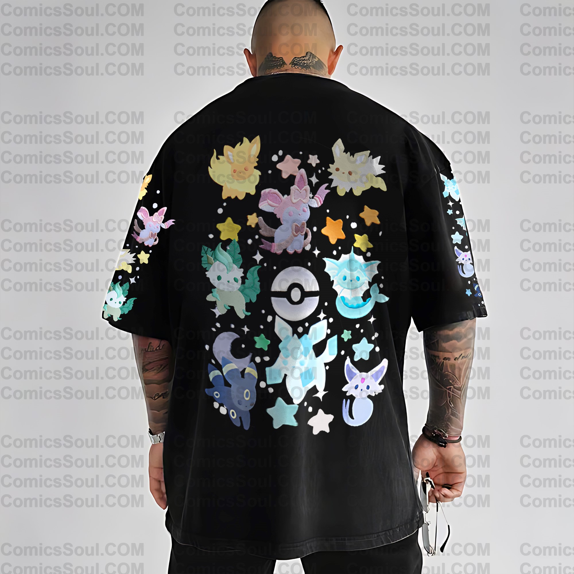 (Pokemon)Unisex Anime Inspired Vintage T-Shirt