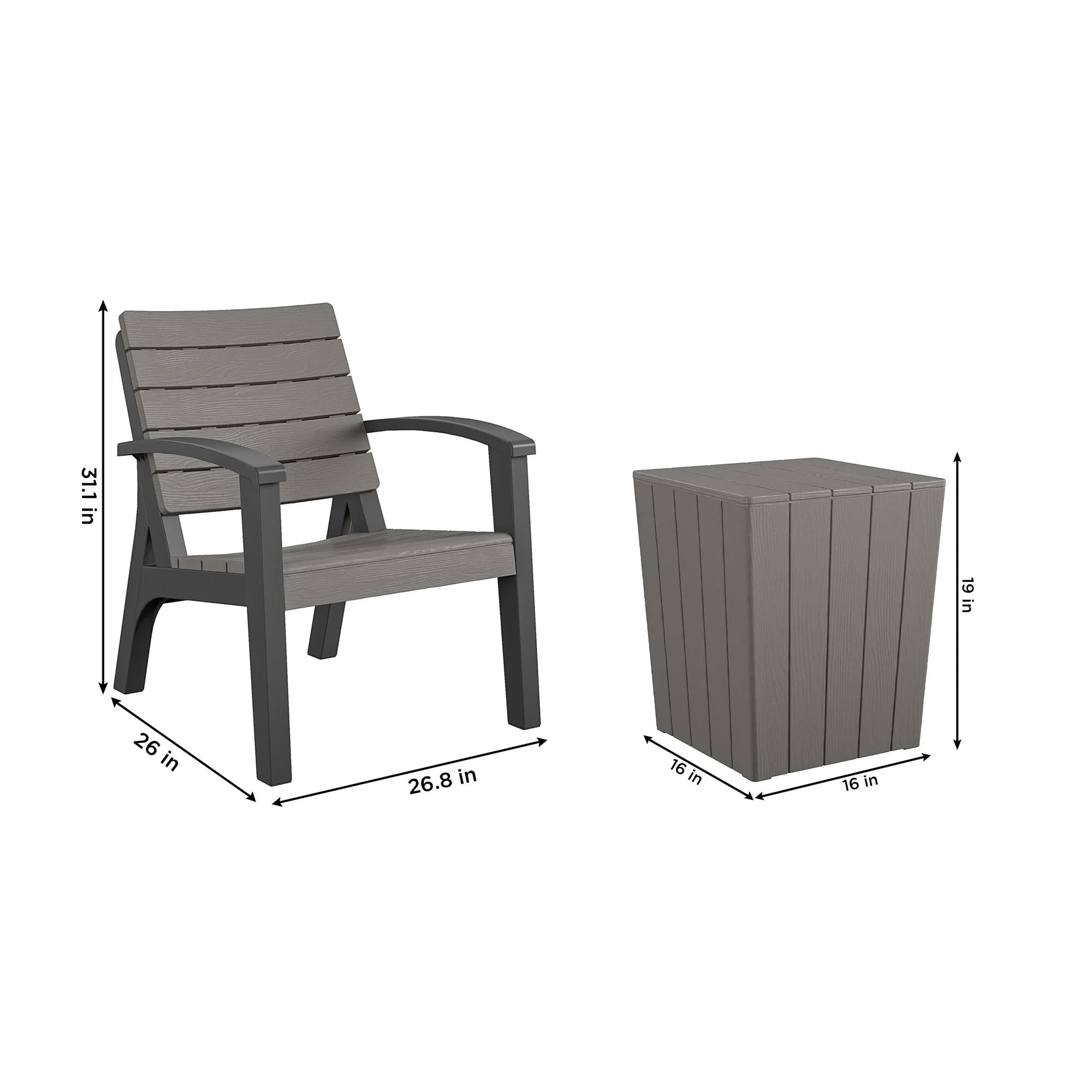 COSCO 3 Piece Resin Chat Set - Image 4