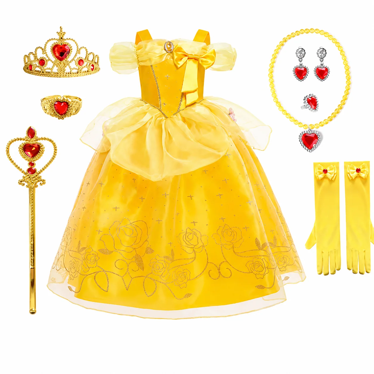 Halloween Costumes Girls Princess Party Dress Costume Set - Image 6 Halloween Costumes Girls Princess Party Dress Costume Set - Image 6