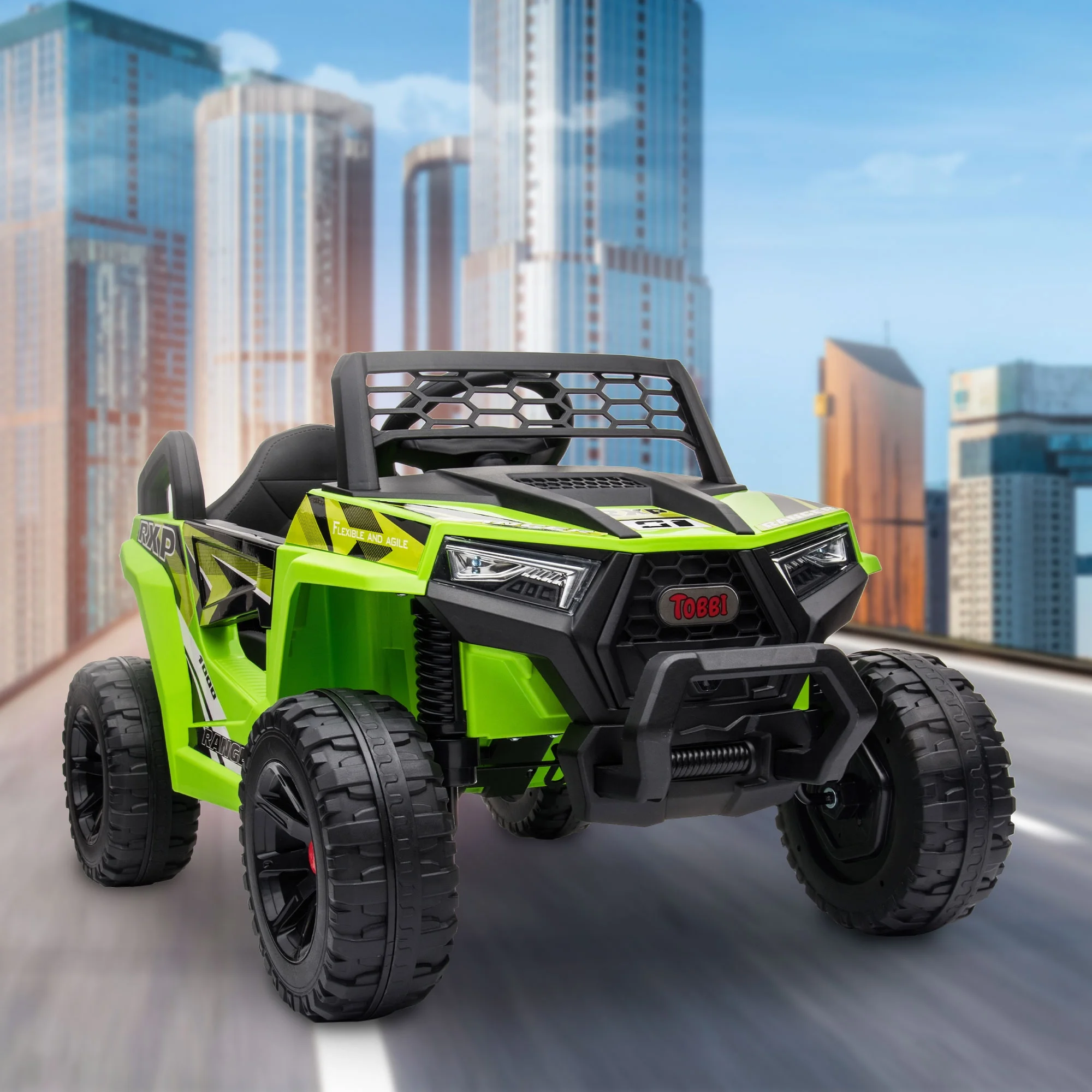 TOBBI 12V Kids Electric off-Road UTV Truck Car Battery Powered Ride on Toys for Girls with LED Headlights, Music, Horn - Image 33