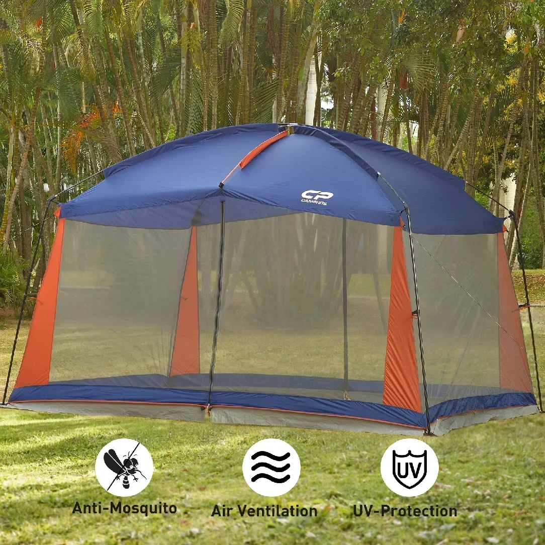 CAMPROS Screen House Canopy Tent, Blue, 12' x 10', 90in Center Height - Image 3 CAMPROS Screen House Canopy Tent, Blue, 12' x 10', 90in Center Height - Image 3