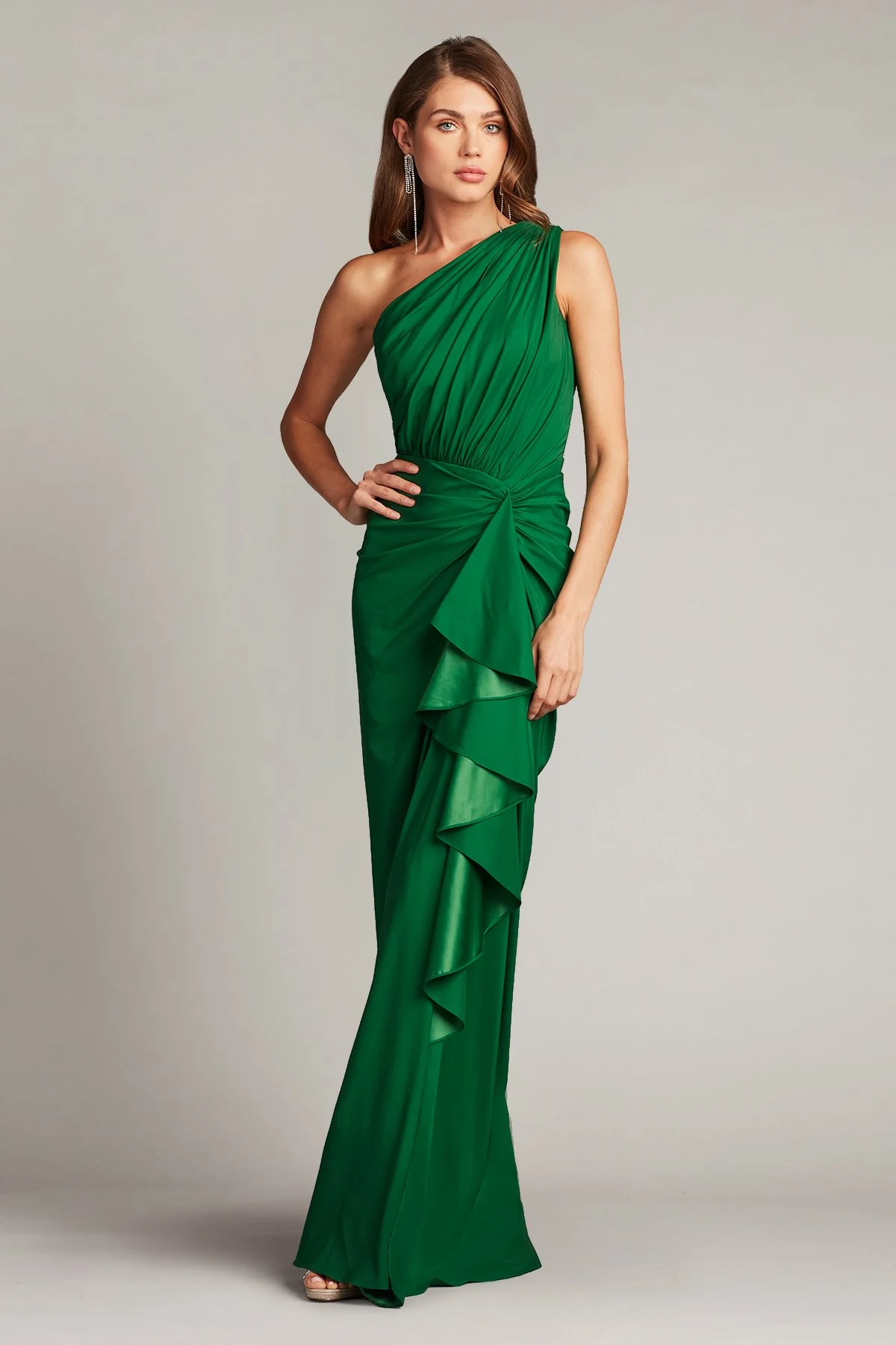 Lena Waterfall Drape Gown - Special Events Unlimited