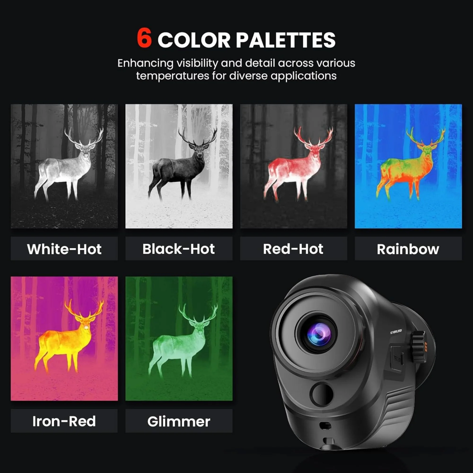 GOYOJO Thermal Monocular 256x192 (25 Hz) Thermal Imaging Monoscope Camera for Adults, 10mm Focal Lens Vision Goggles Thermal Scopes for Night Hunting Camping - Image 4