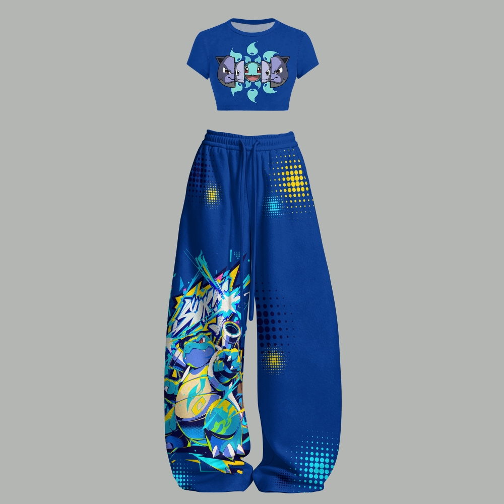 Pokémon Women T-Shirt  & Elasticated Trousers Two-Piece Set