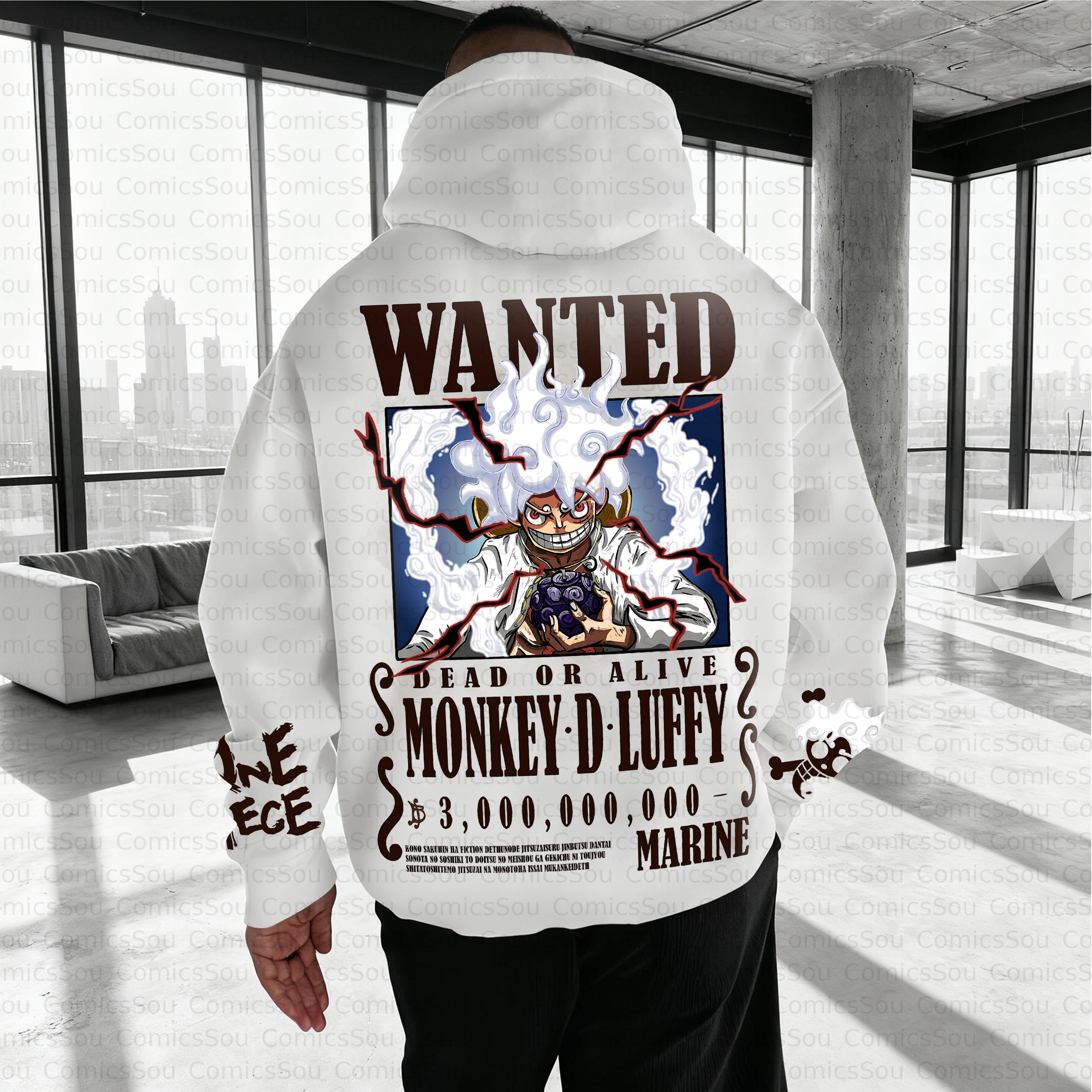 Unisex Anime Inspired Vintage Plush Hoodie