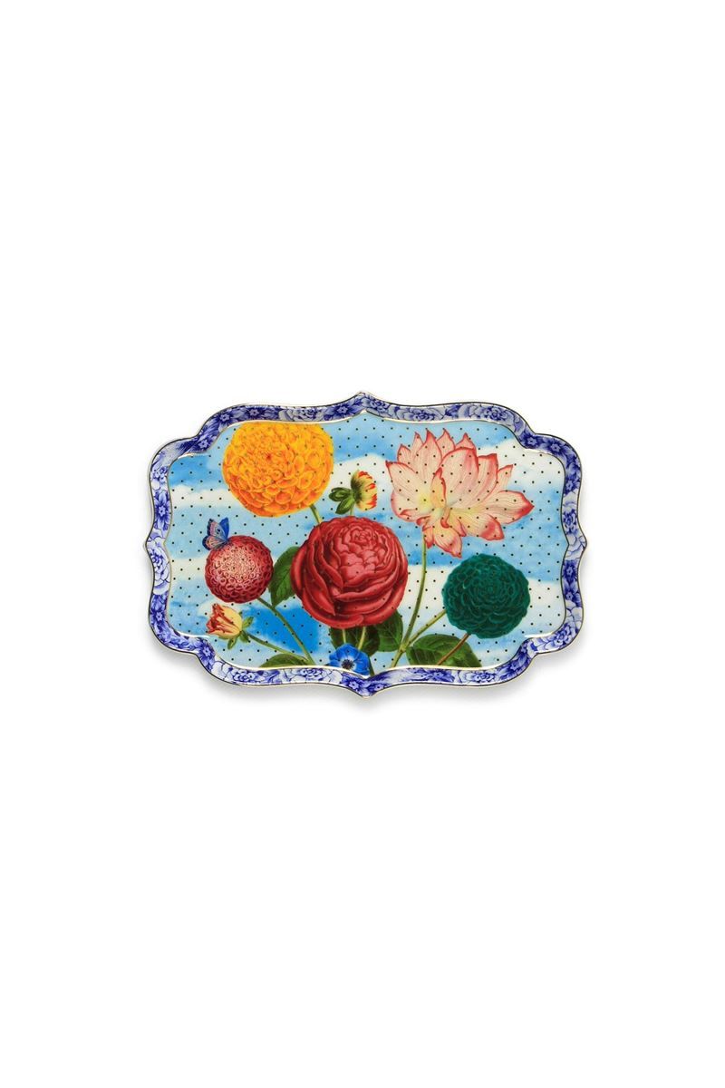 Tray Royal Flowers 26x18cm