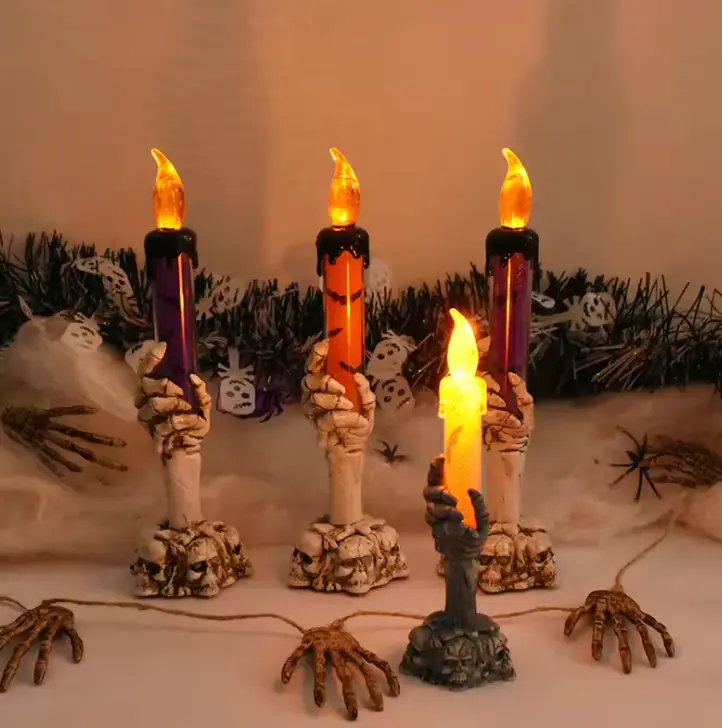 SkullFlame™ Skeleton Hand Candle Lamp