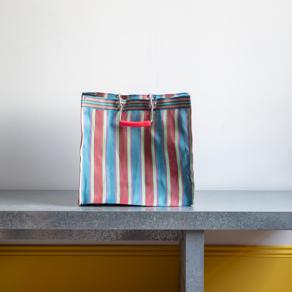 Panier carré - Rouge & Bleu