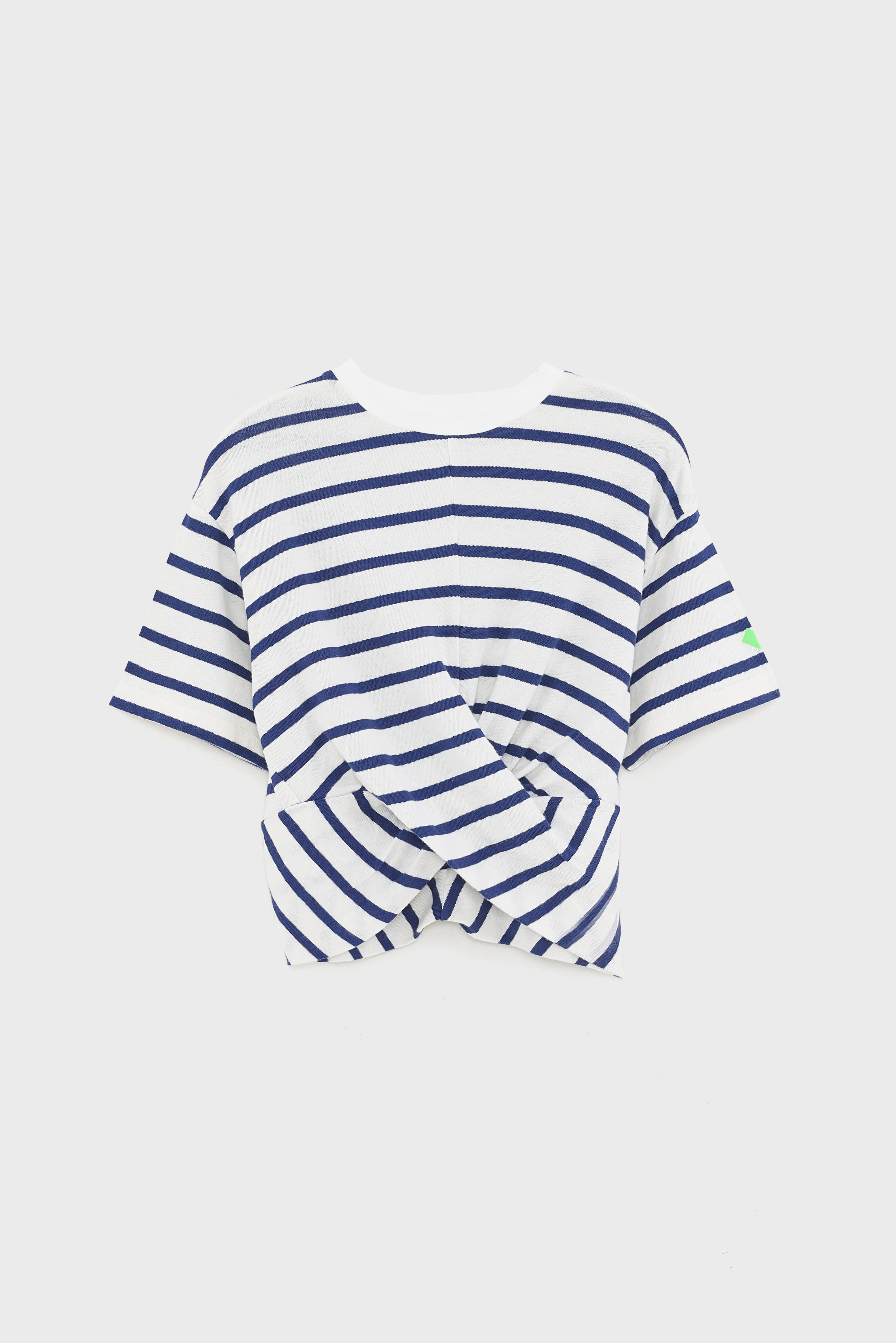 Bellerose Crissy cross-front t-shirt (261 / G / STRIPE E)