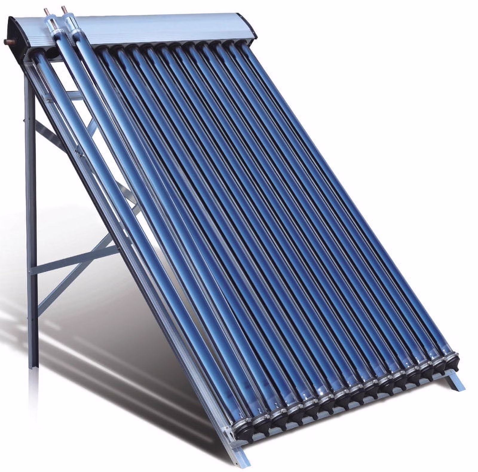 15 Tube Duda Solar Water Heater Collector 37 Frame Evacuated Vacuum Tubes SRCC Certified Hot(25 Tube/45 Degree)
