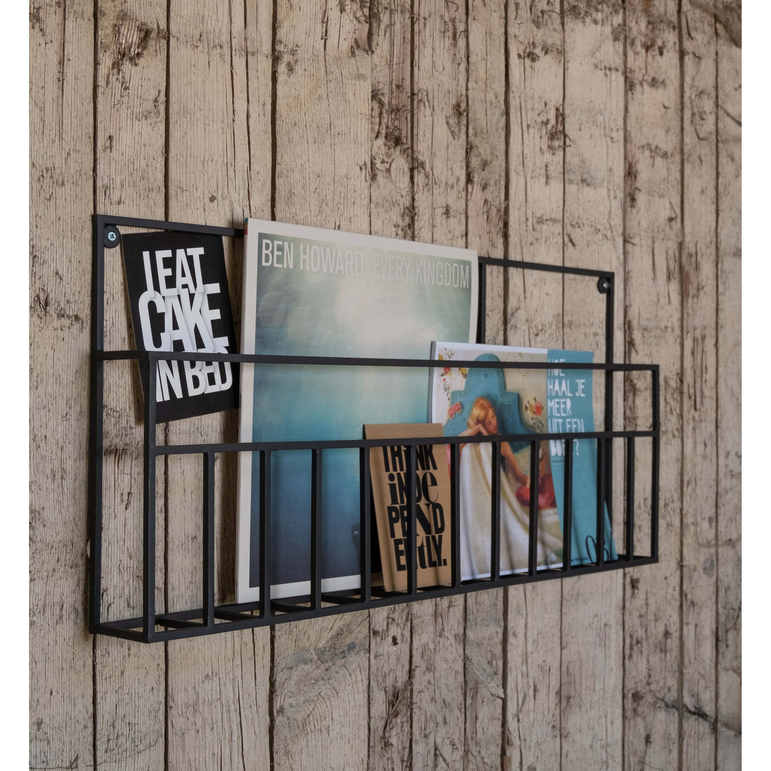 LOFT42 Maggy Tijdschriftenrek Large - Metaal - Mat Zwart