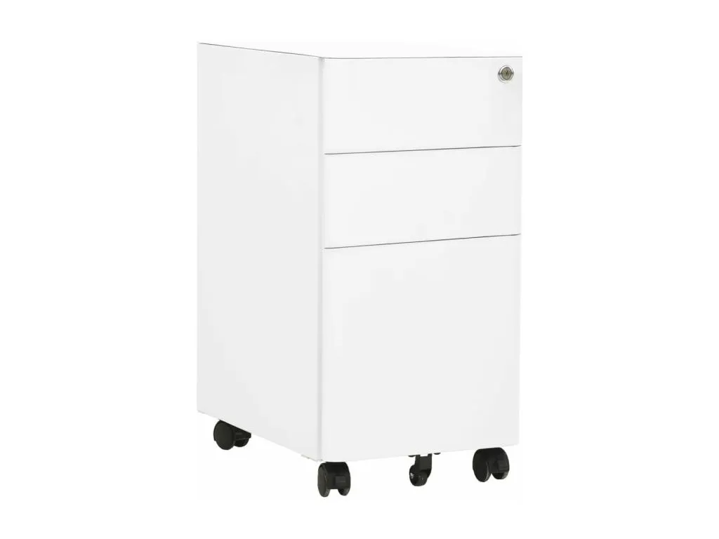 Armario archivador móvil acero blanco 30x45x59 cm BEXJ47260