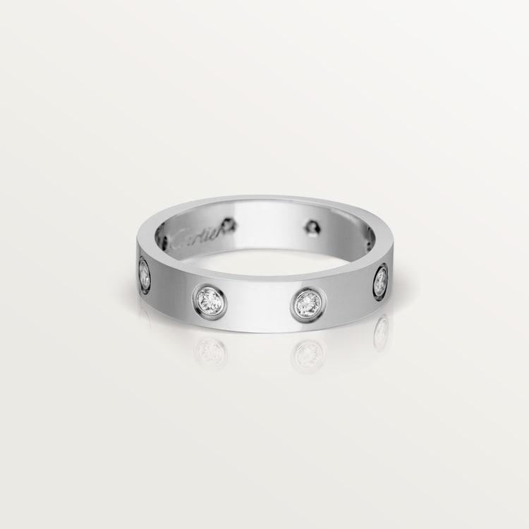 Replicate LOVE ring, small model, 8 diamonds(1:1 replica) - Original Replica Club