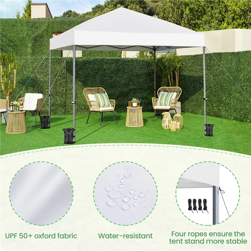 Renwick 8x8 Ft Instant Pop Up Canopy with One Push To Lock Setup Mechanism, Blue - Image 14
