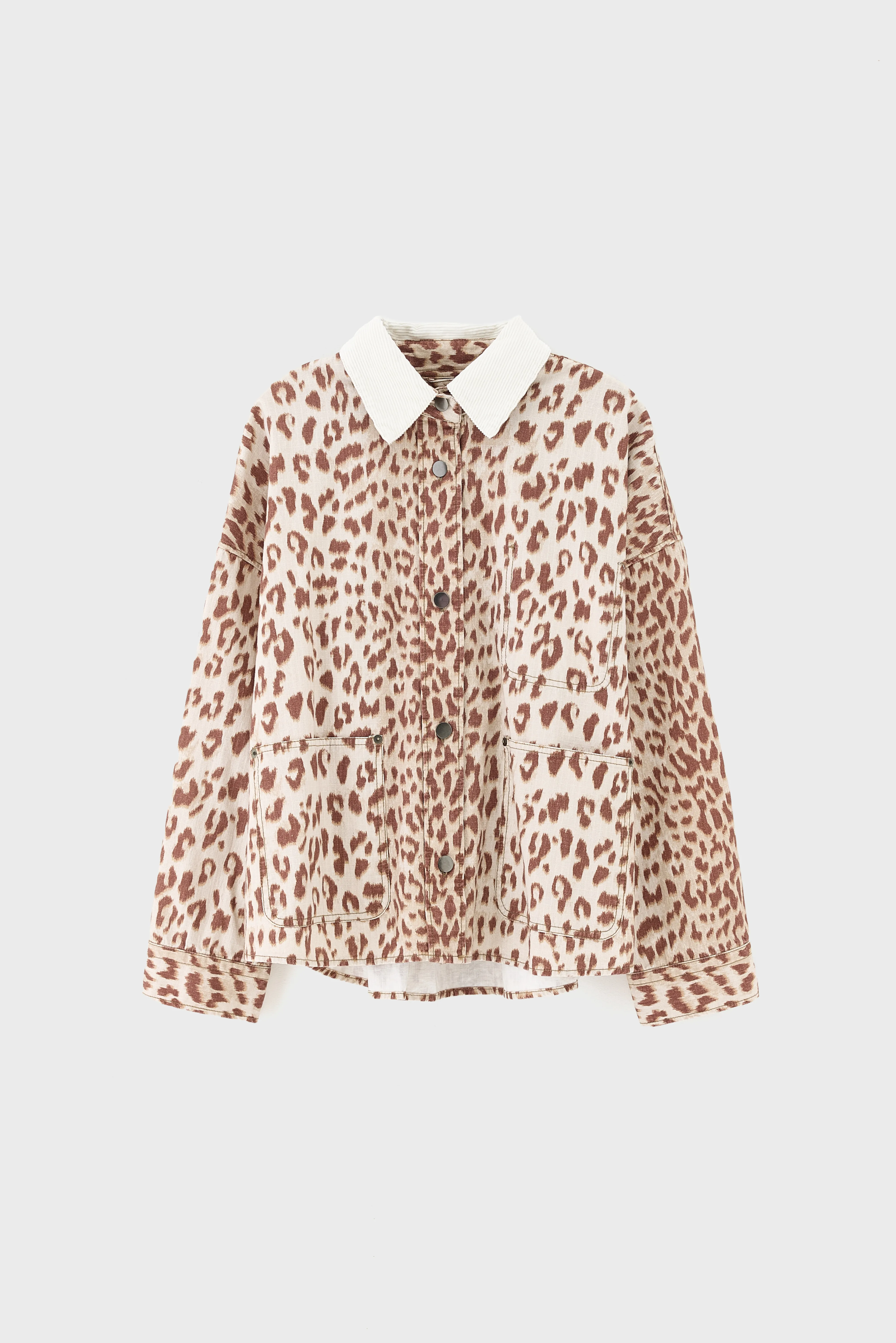 Bellerose Wandy leopard-print overshirt (261 / W / COMBO A)