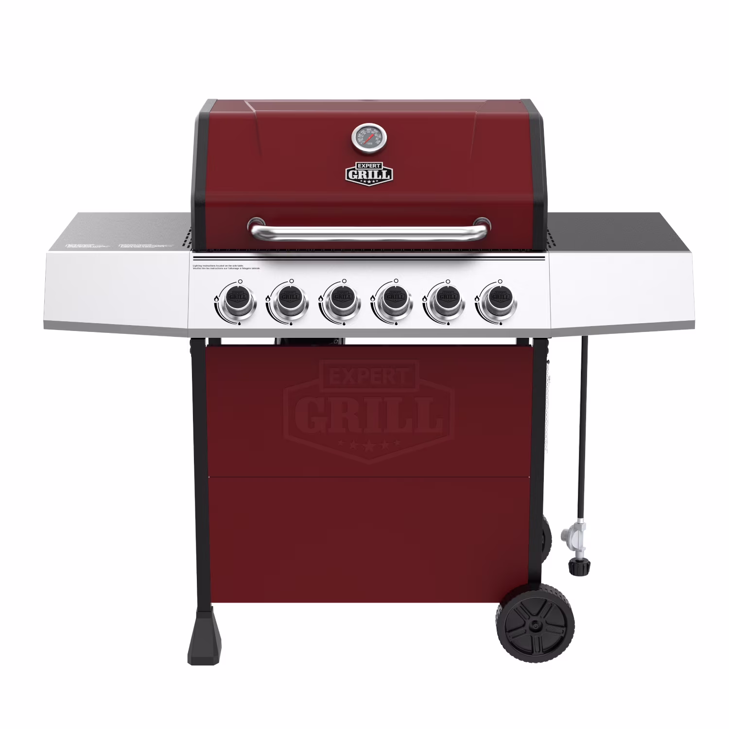 Expert Grill 5 Burner Propane Gas Grill with Side Burner - Image 3