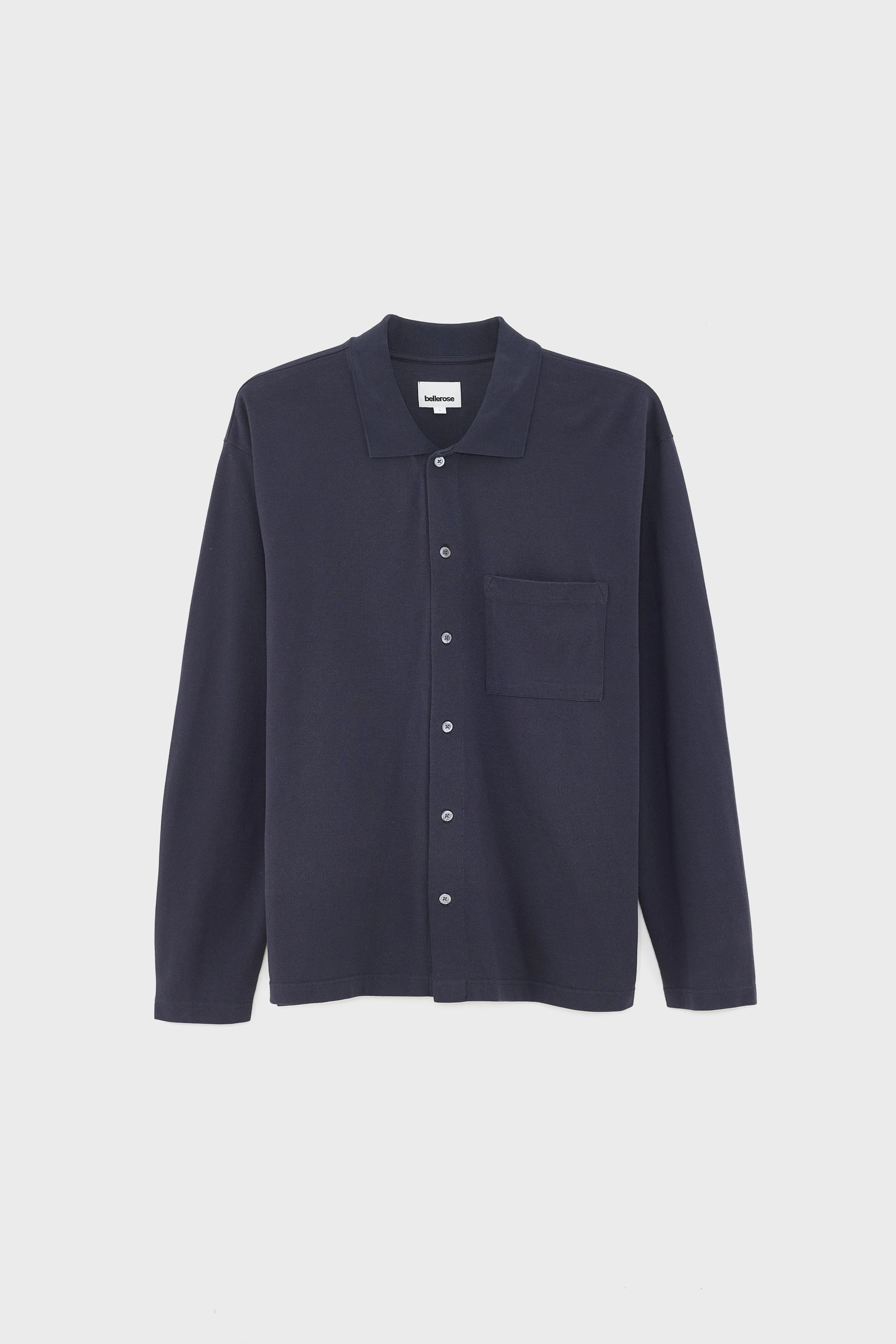 Bellerose Vision long-sleeve navy polo (252 / M / NAVY)