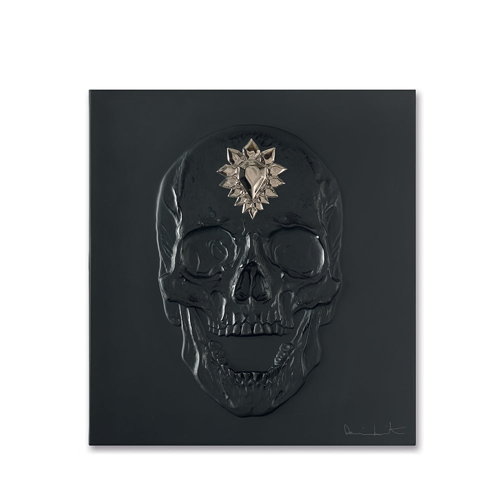 ETERNAL MEMENTO DAMIEN HIRST & LALIQUE 2017 - CRISTAL NOIR, TAMPONNÉ PLATINE
