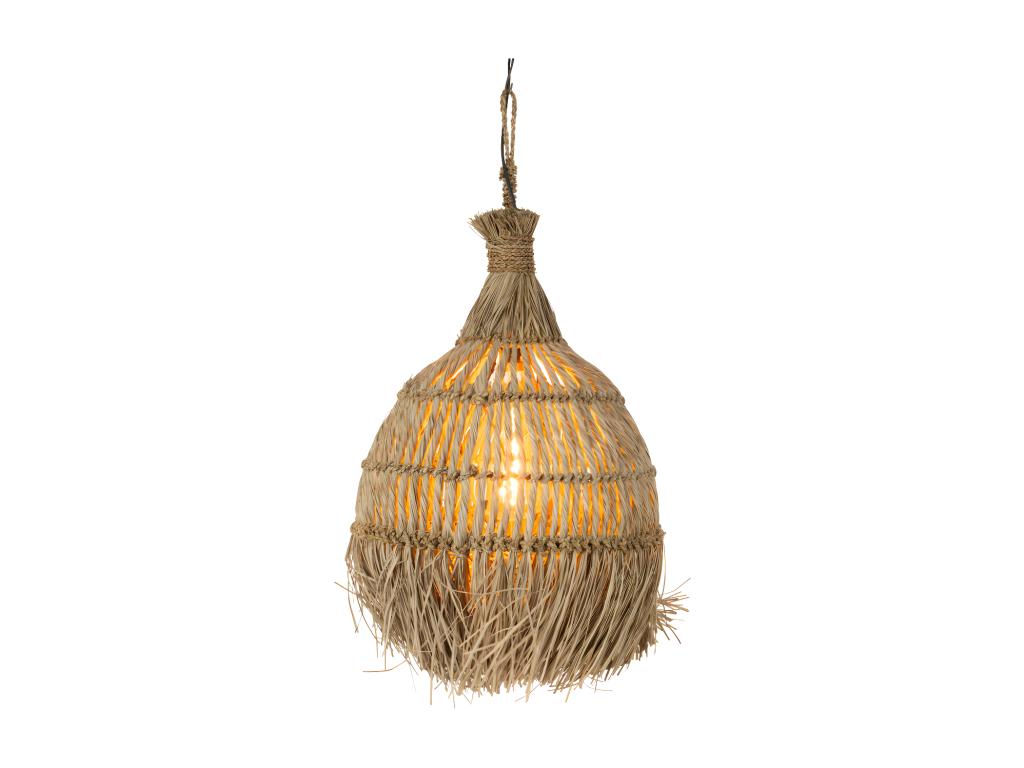 Lámpara colgante Titi de ratán natural Alt. 104 cm