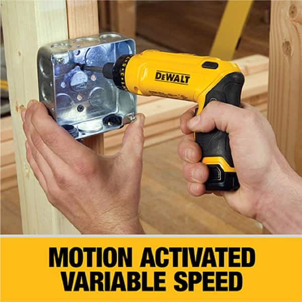 8V MAX Cordless Gyroscopic Screwdriver with Adjustable Handle, (2) 1.0Ah Batteries, Charger, and Bag - Image 3