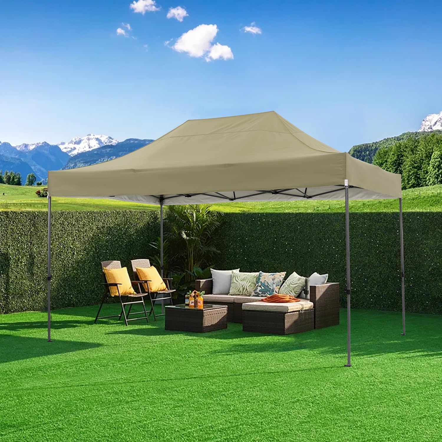 COBIZI 10x20 Heavy Duty Pop up Canopy Tent 6 sidewalls Commercial Canopy Wedding Party Tents