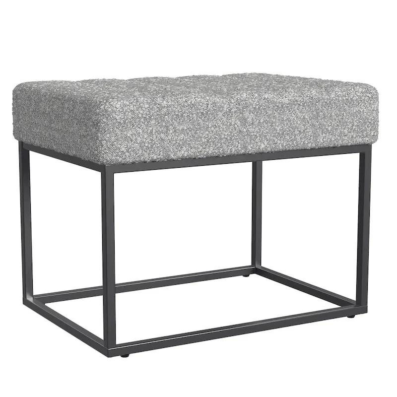 HomePop Theodore Upholstered Ottoman