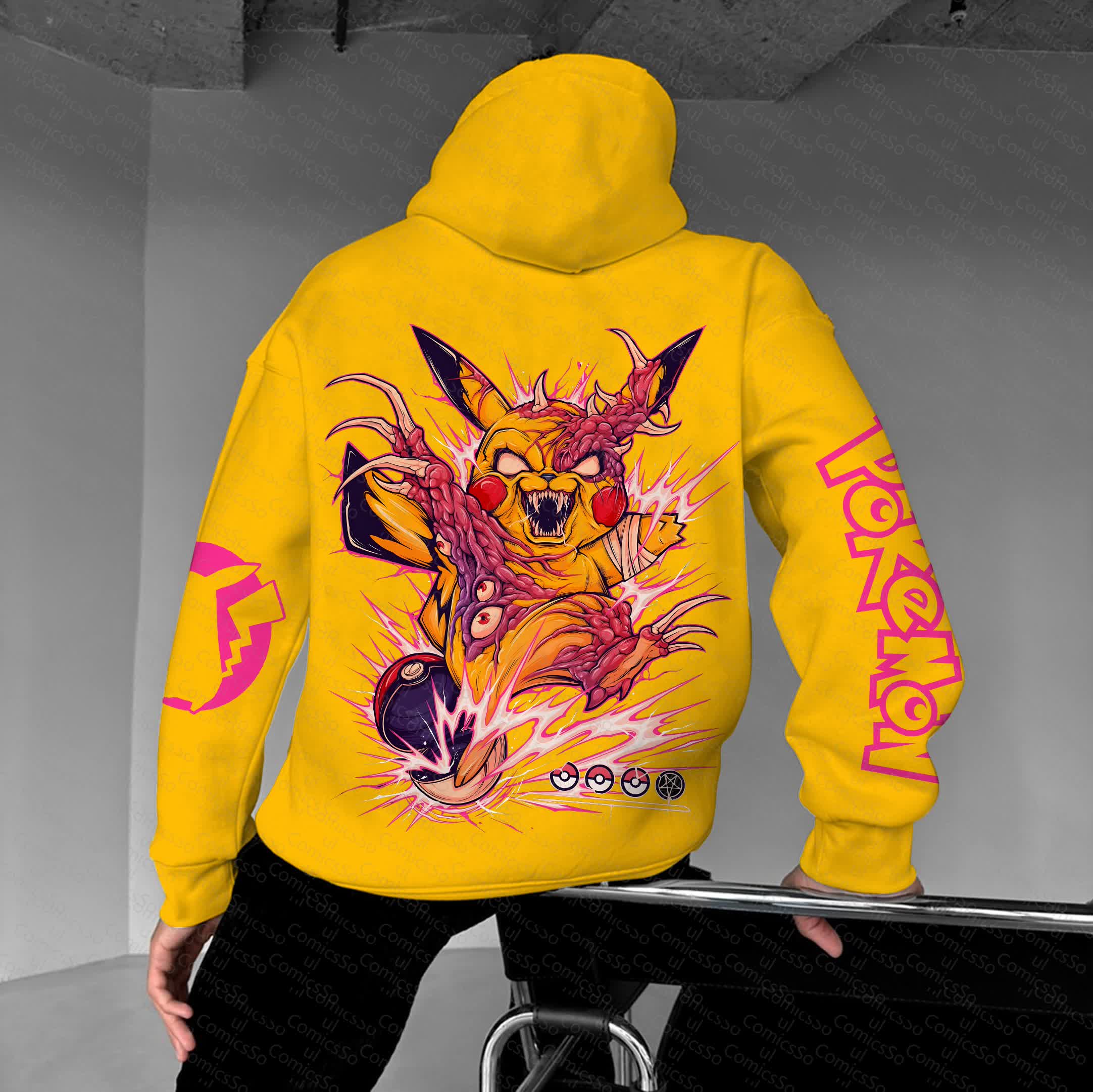 Unisex “Comicssoul” Anime Graphic Streetwear Vintage Hoodie