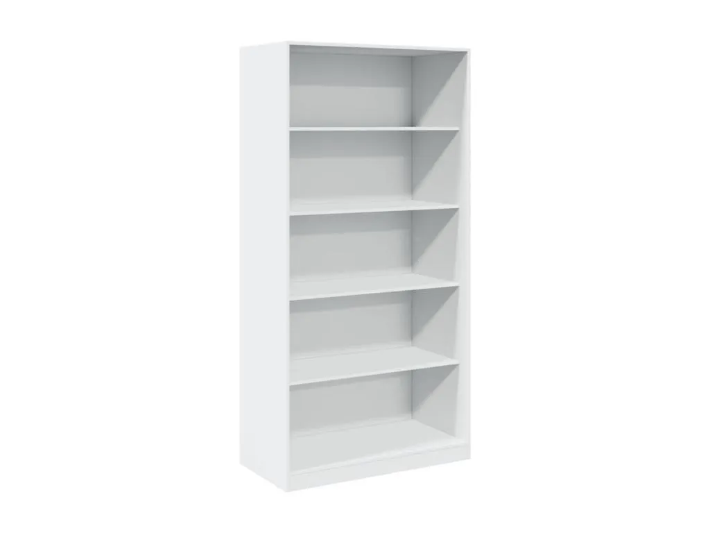 Armario de madera contrachapada blanco 100x50x200 cm