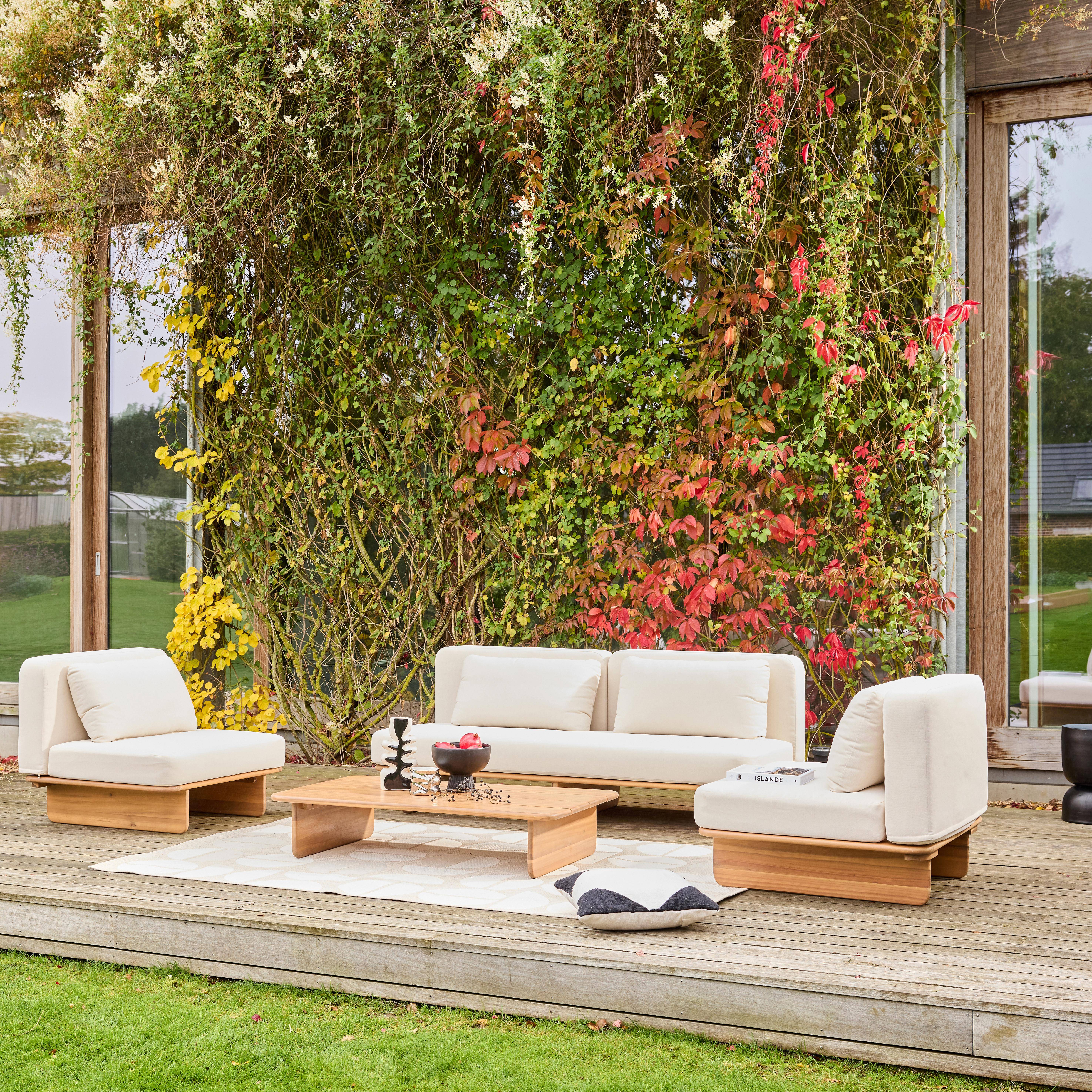 Armonia - Conjunto de jardín de madera de acacia, 4 plazas