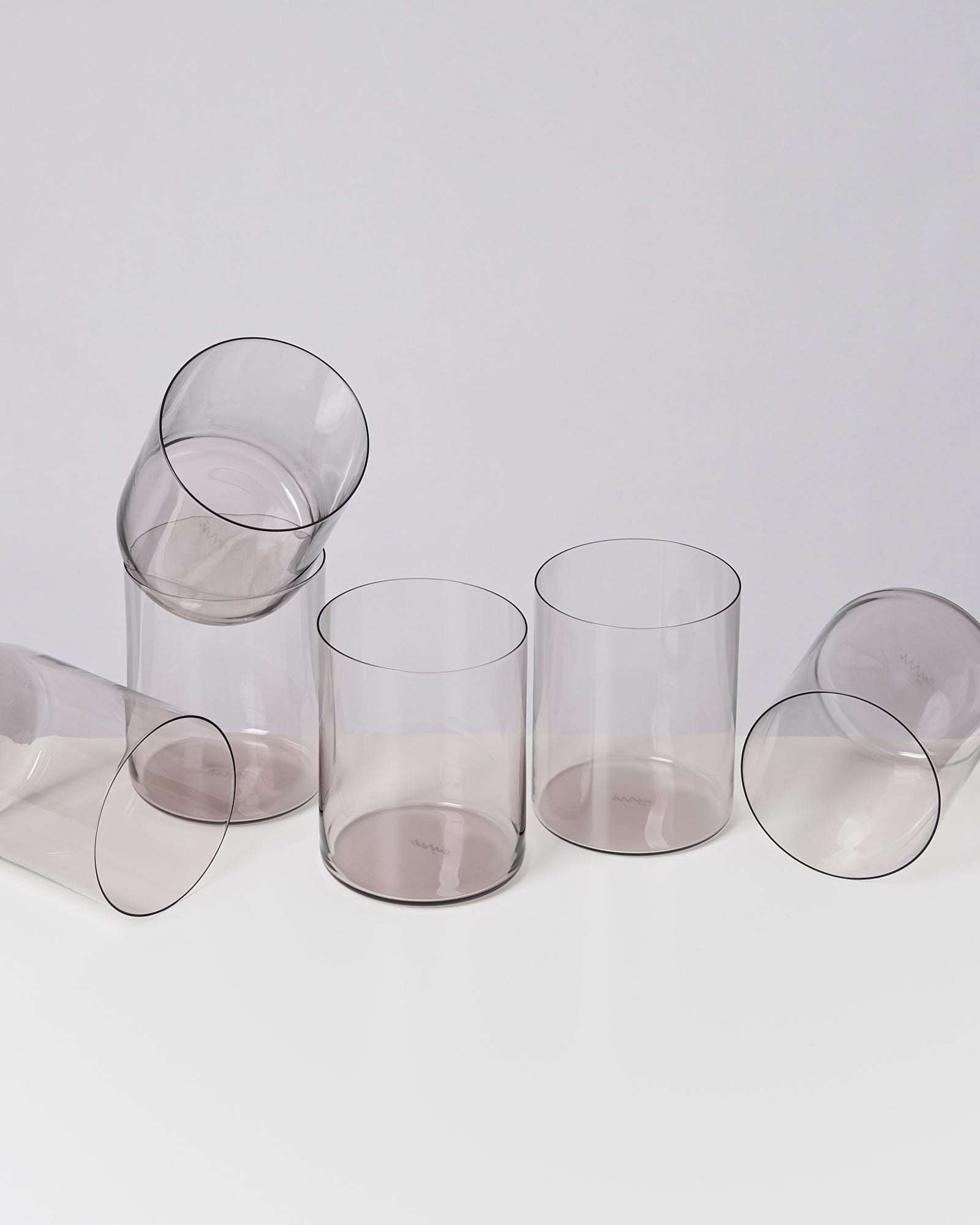 Joia Glas groß grau 6er-Set