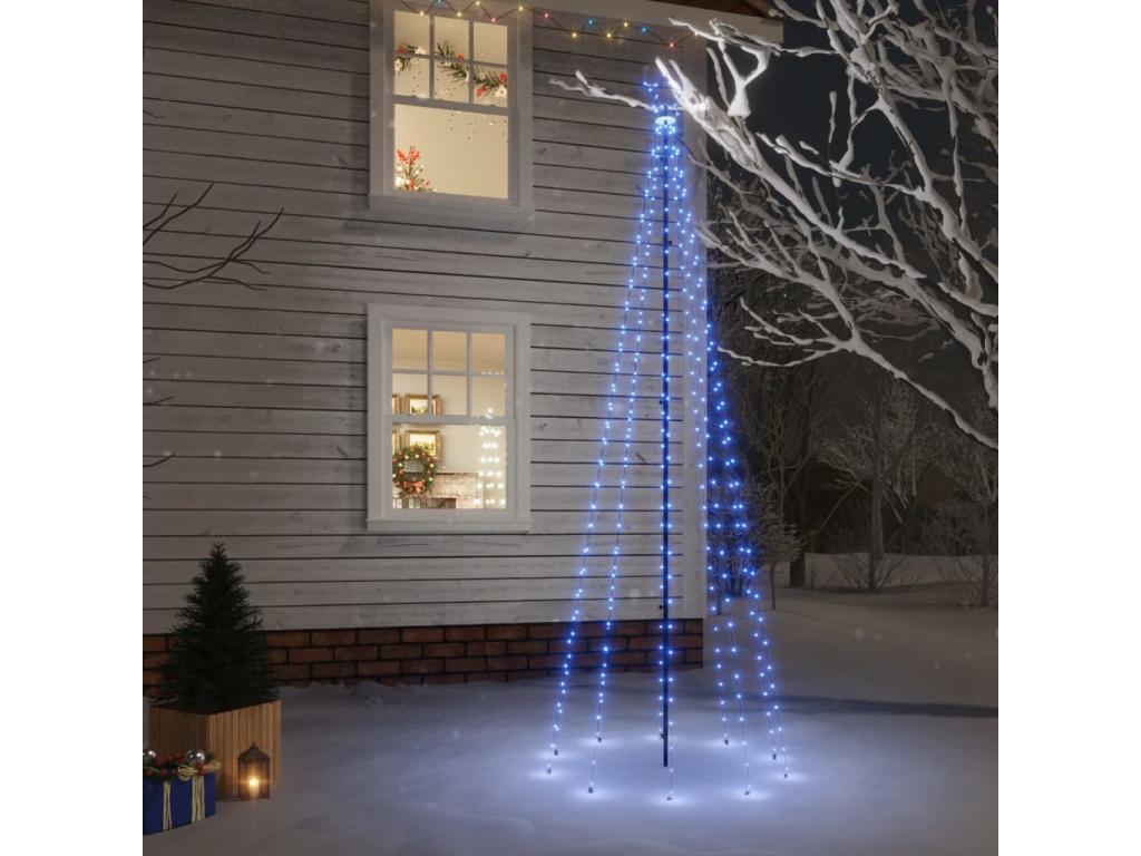 Árbol de Navidad con pincho 310 LED azul 300 cm