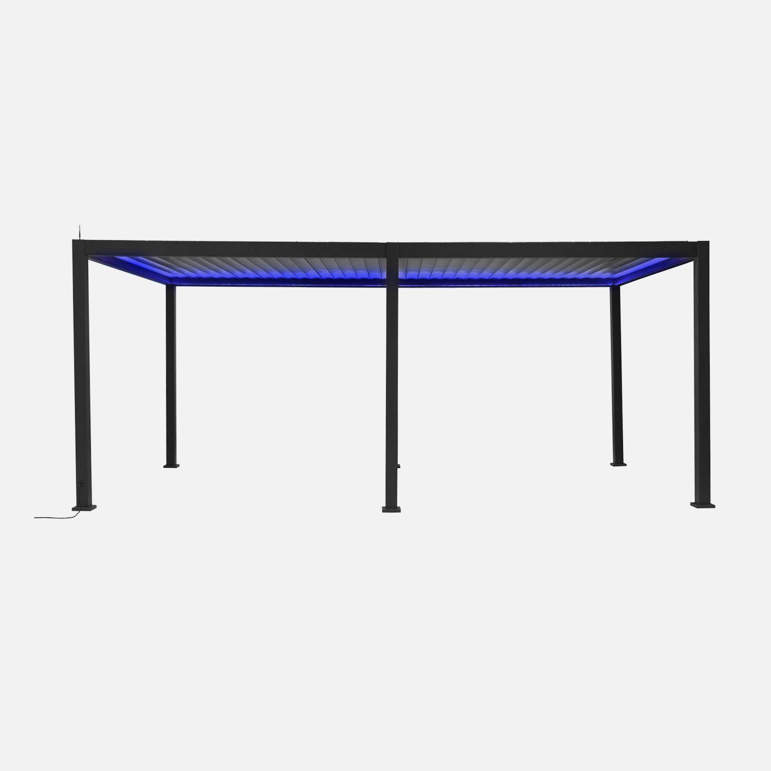 Triomphe 3x6m LED - Pérgola bioclimática 3x6m eléctrica de aluminio con iluminación LED