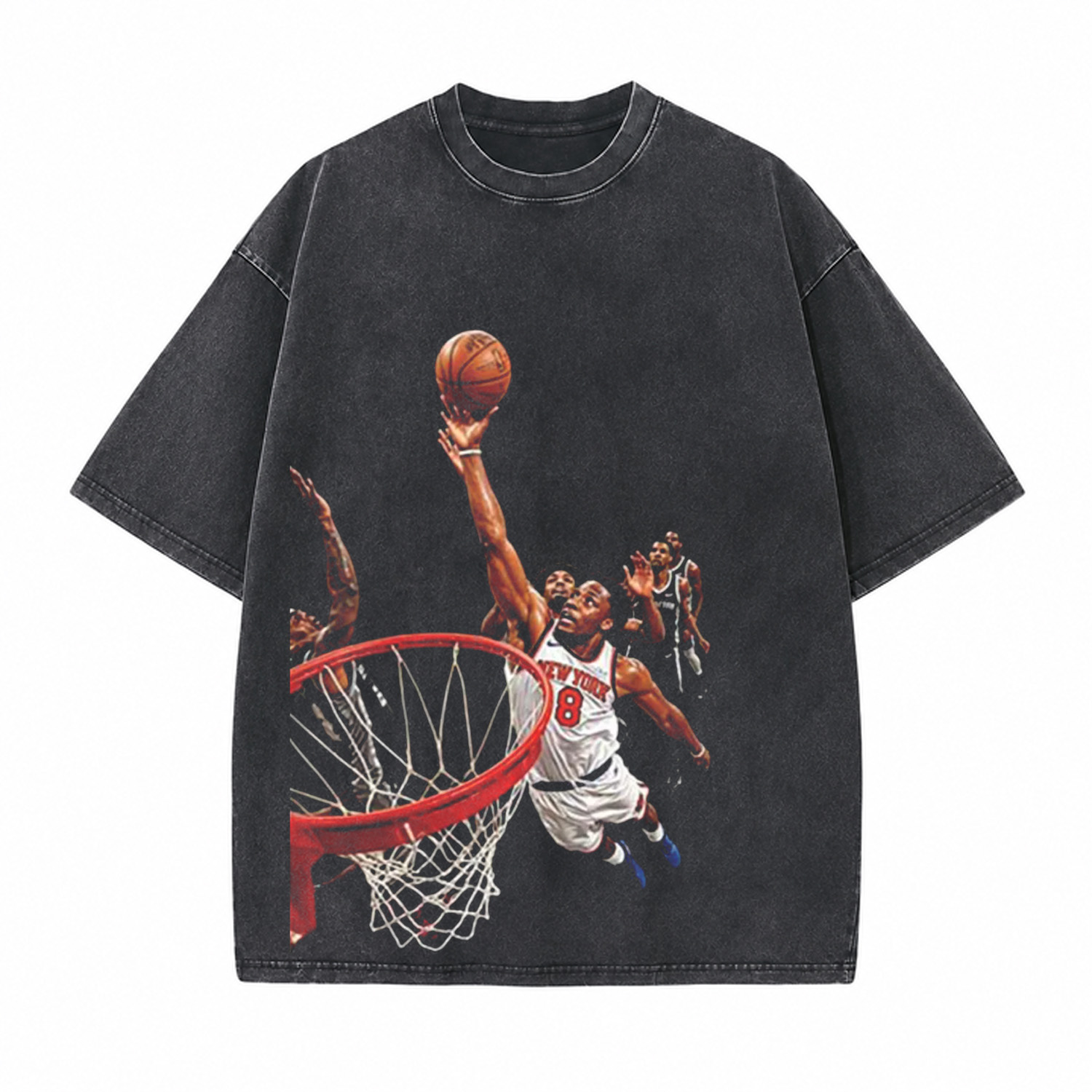 Vintage New York Knicks Graphic Printed Unisex Washed T-Shirt