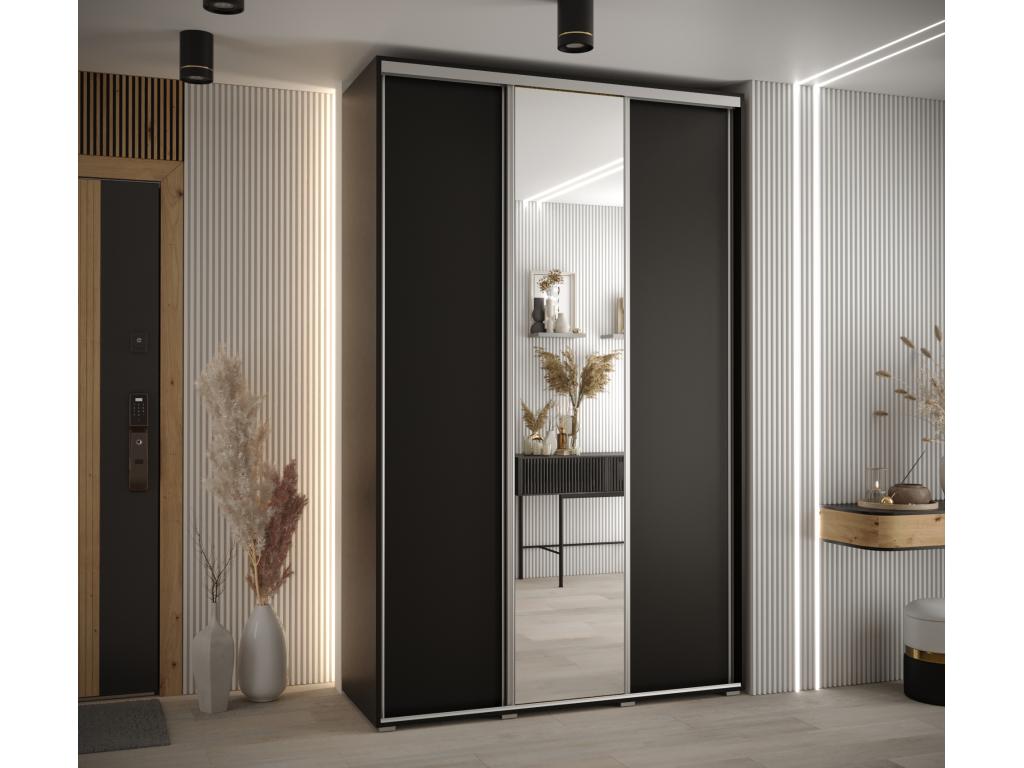 ARMARIO Hominor 3 DE PUERTAS CORREDERAS 235 - 2/160/45 3 puertas Negro/Negro/Plata