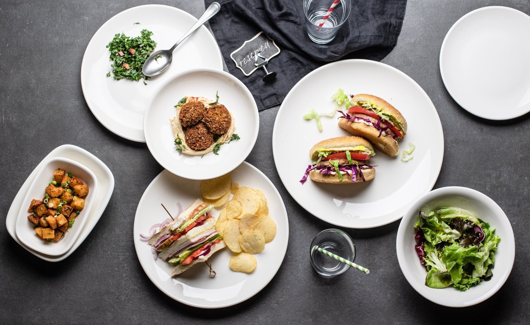 Bonna Serveerschaal - Gourmet - Porselein - 24x14 cm - set van 2