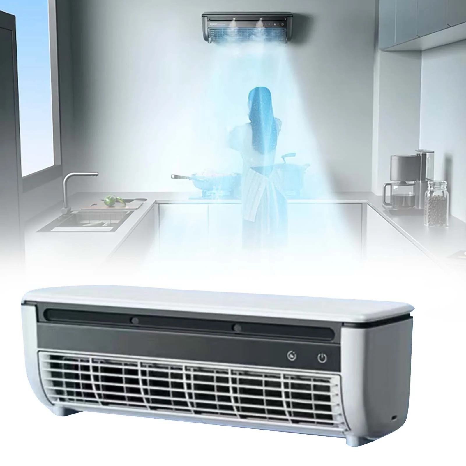Portable Ac Unit 8000 Btu Fan Bedroom Loud Floor Fan with Remote Control Oscillating Quiet Stand up Air Conditioner for Small Room Fan for Kids Bedroom 2025 New Wall Mounted Fan Powerful Rechargeable - Image 2